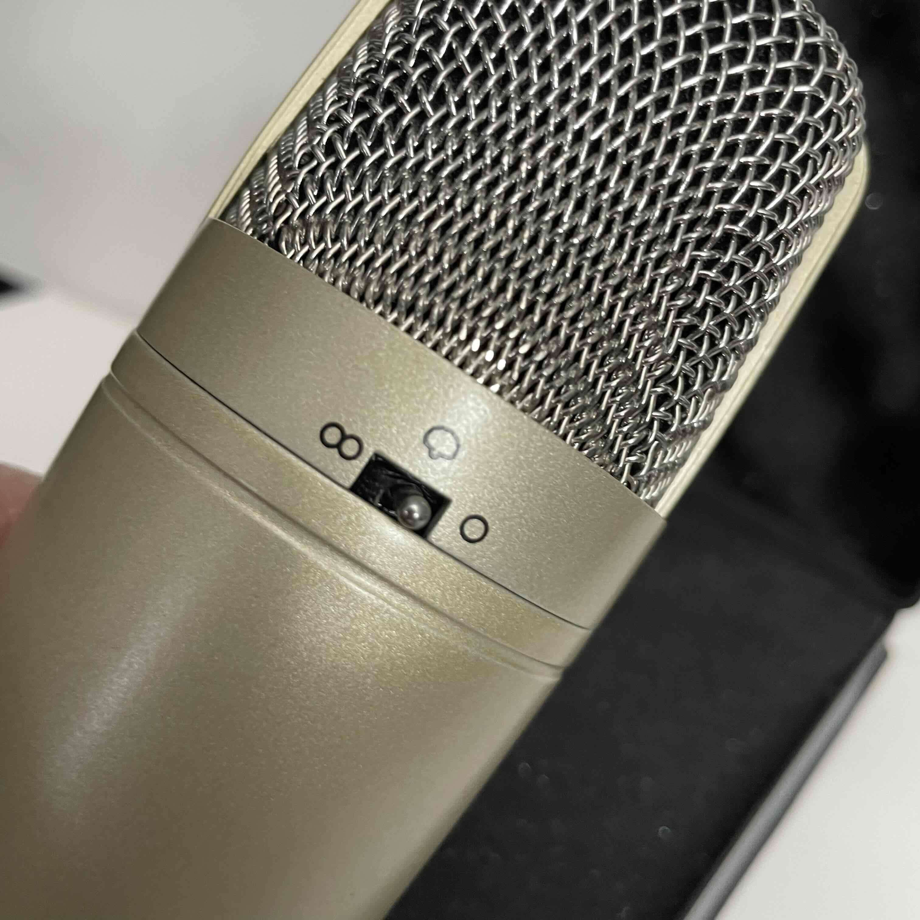 Micrófono condensador dorado +soporte - miniatura 6