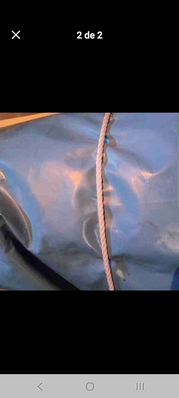 Lona pvc impermeable buena calidad, poco uso 50m2