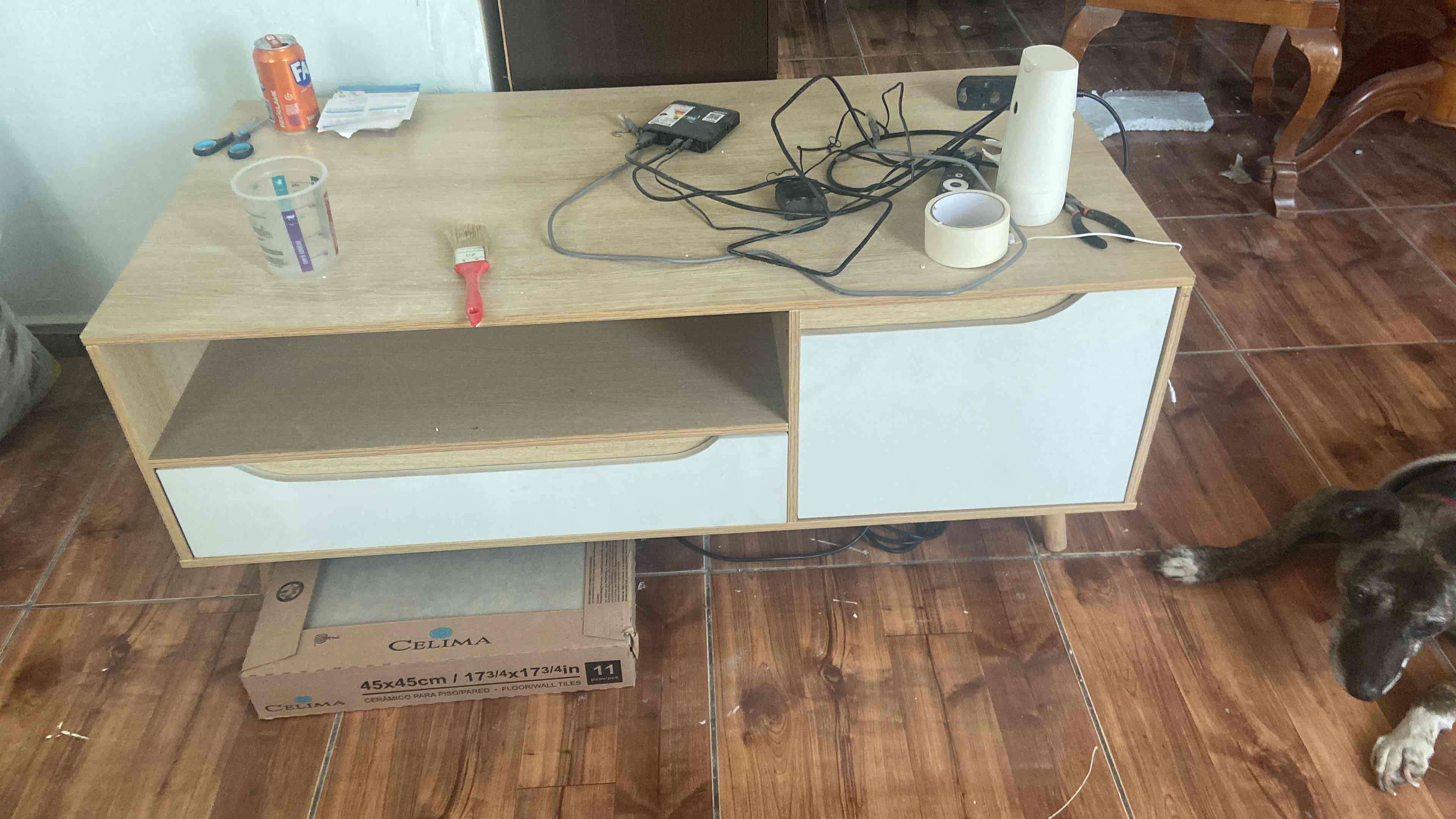 Mesa de centro madera clara - miniatura 2