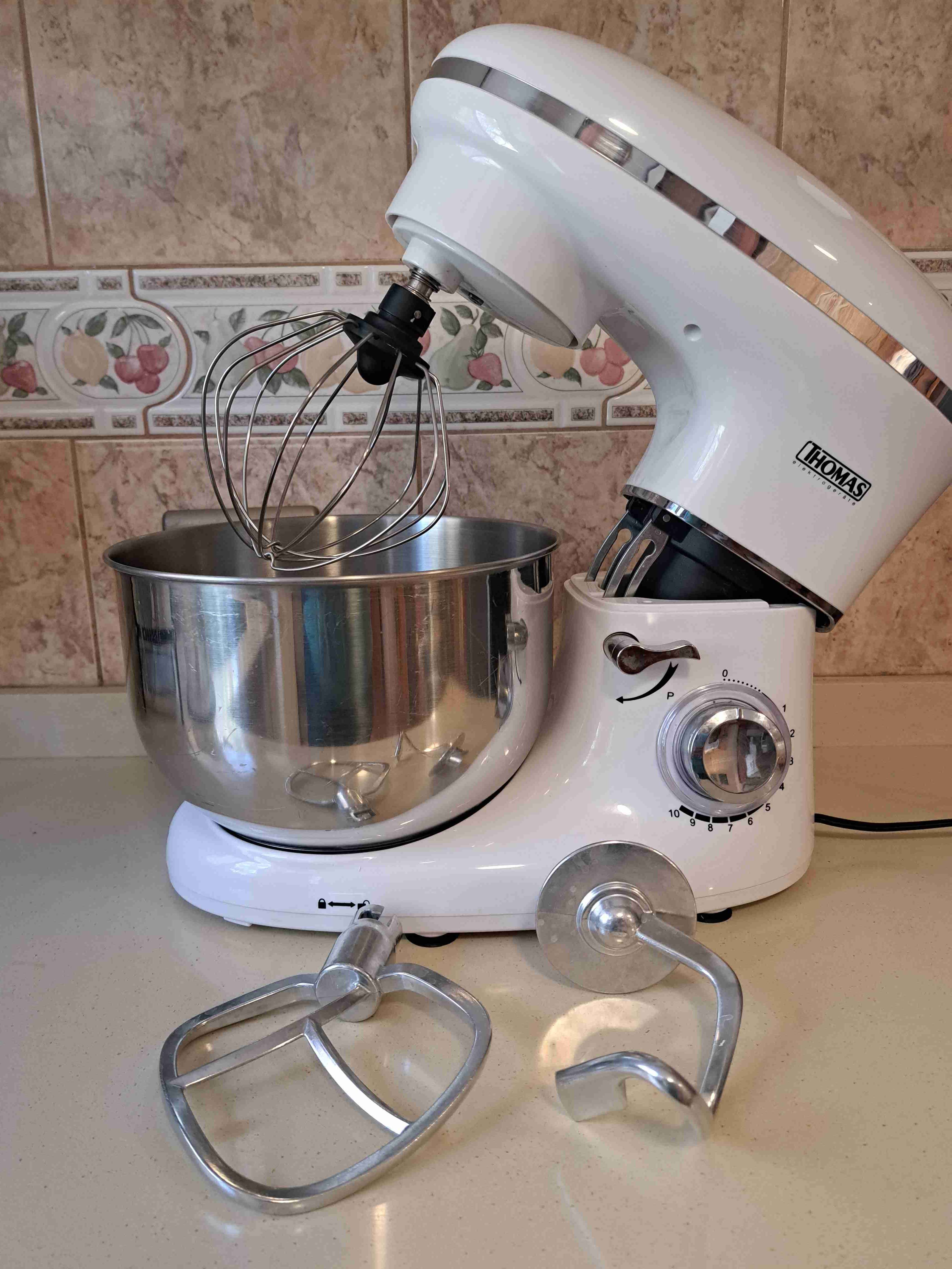 Batidora de pedestal blanca - miniatura 2