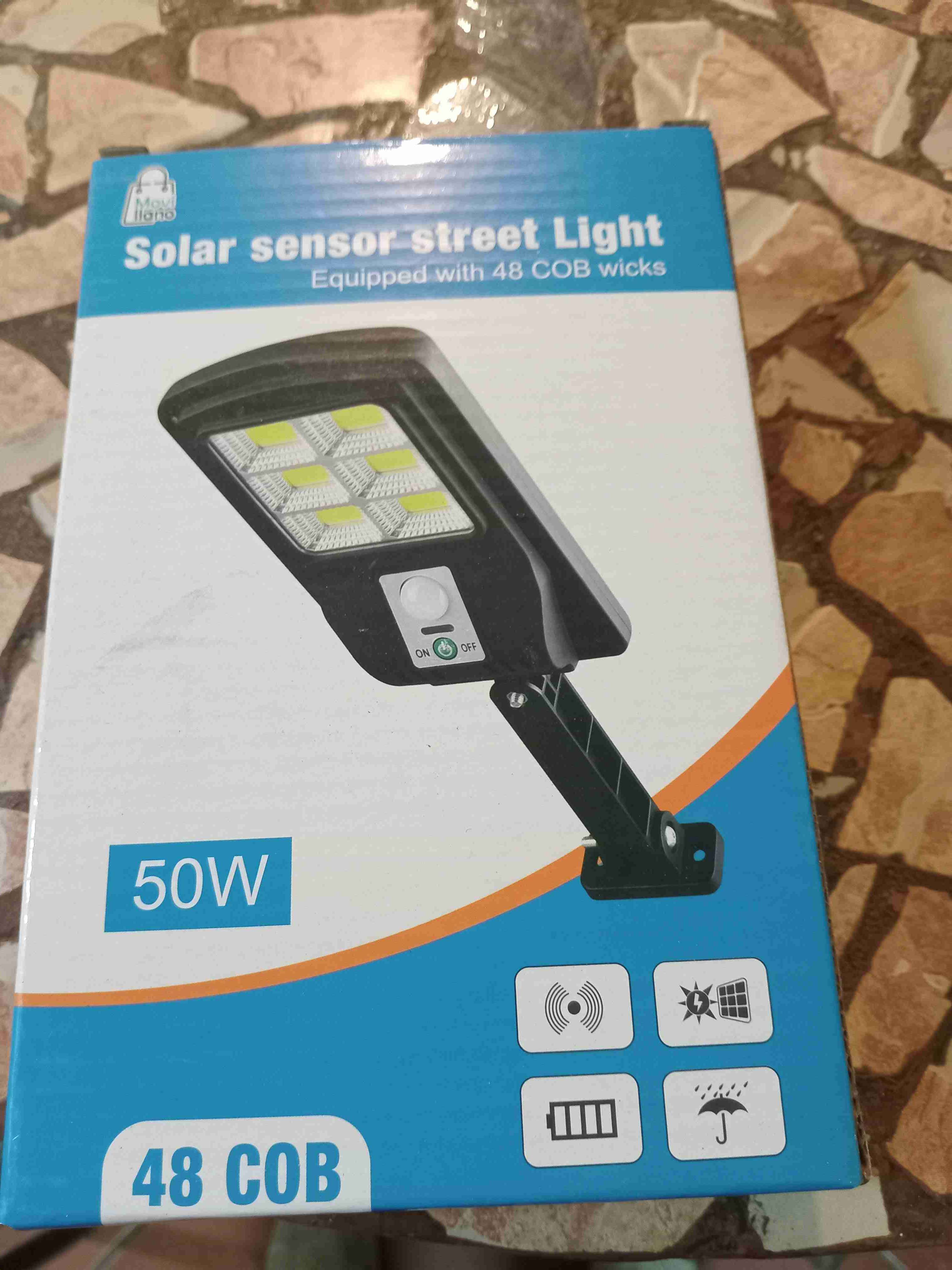 Luz solar sensor de calle 50W