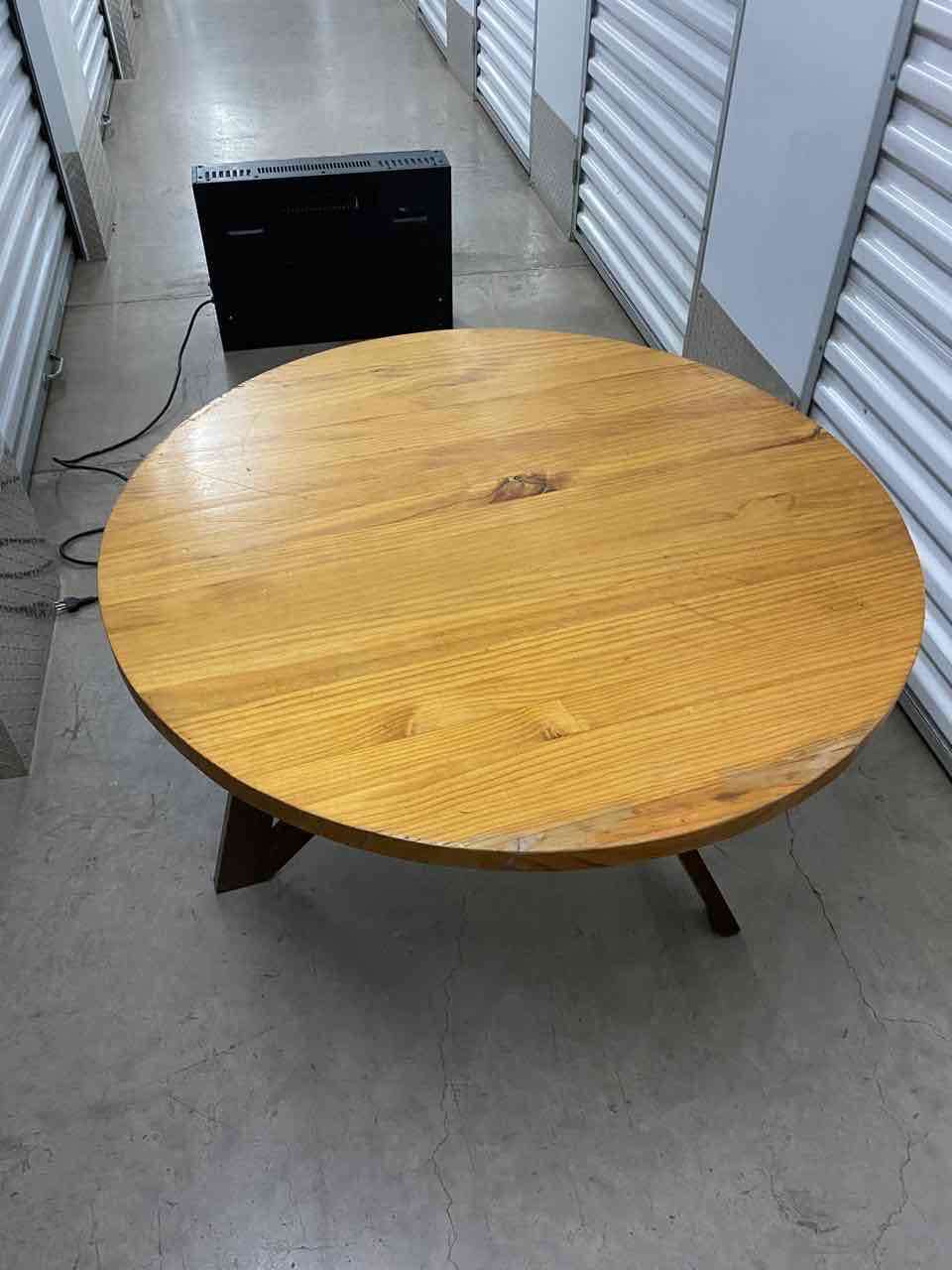 Mesa de centro redonda madera