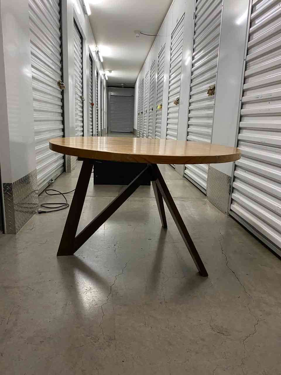 Mesa de centro redonda madera - 2