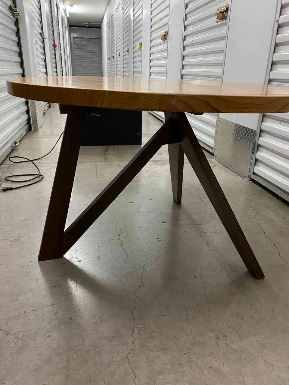 Mesa de centro redonda madera - 3