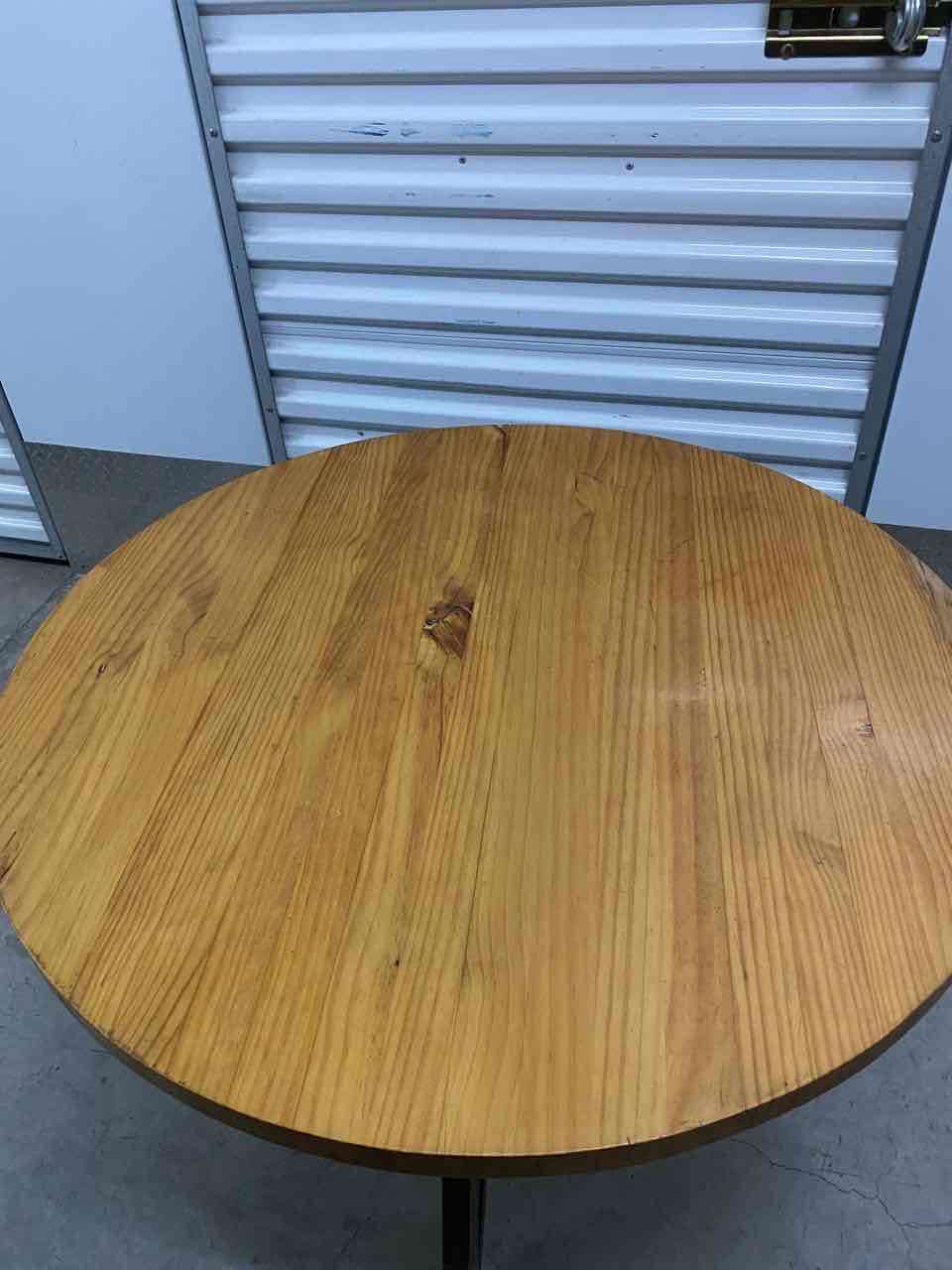 Mesa de centro redonda madera - 4