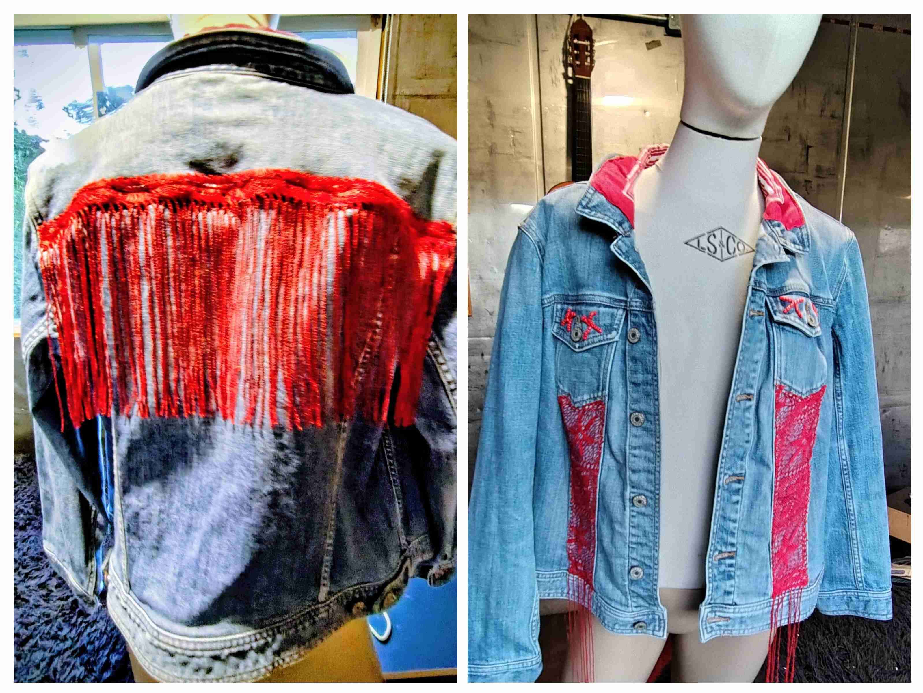 Chaqueta mezclilla con distintas aplicaciones - miniatura 5