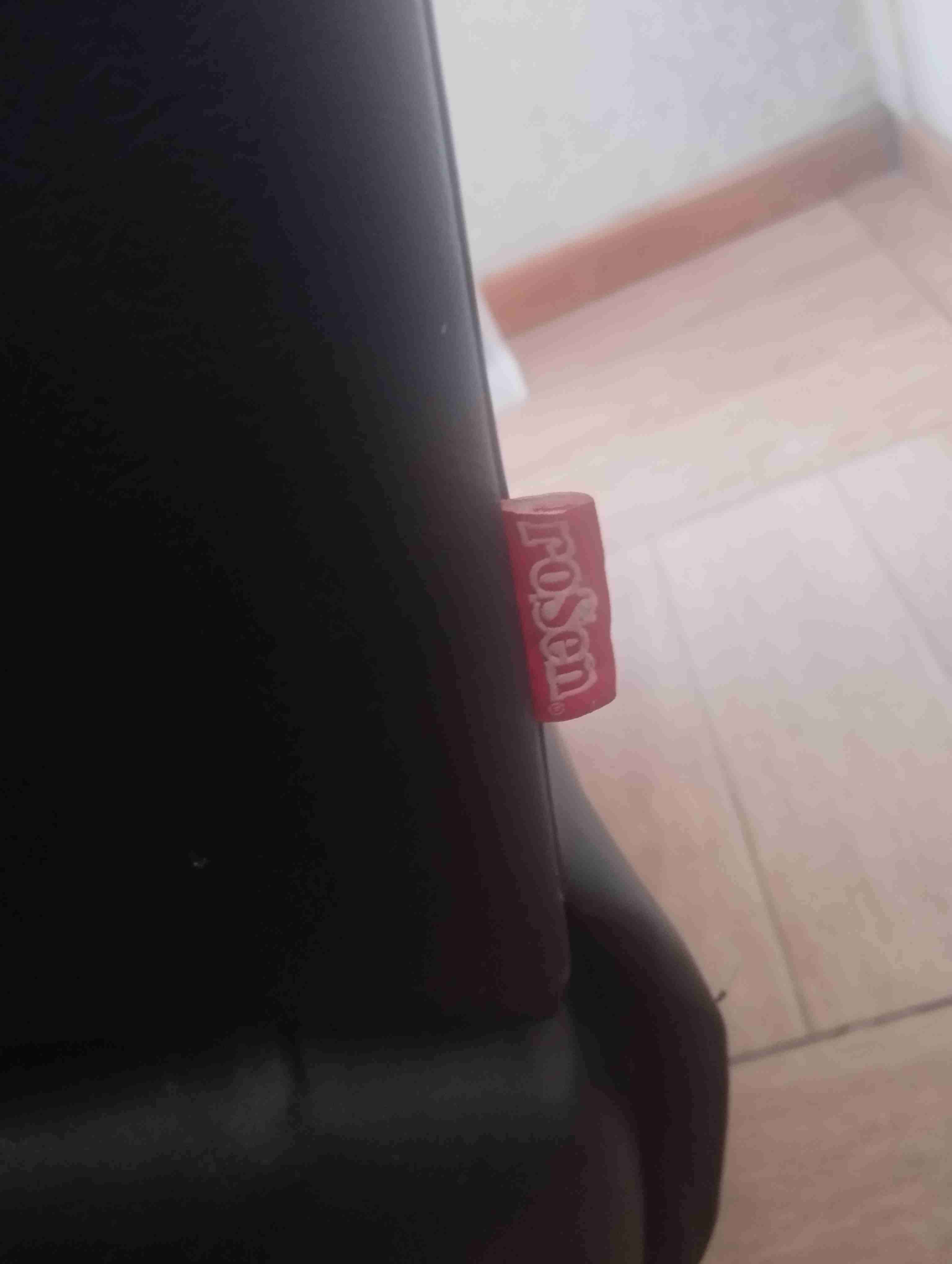 Sillón (Bergere)reclinable de ecocuero negro - miniatura 6