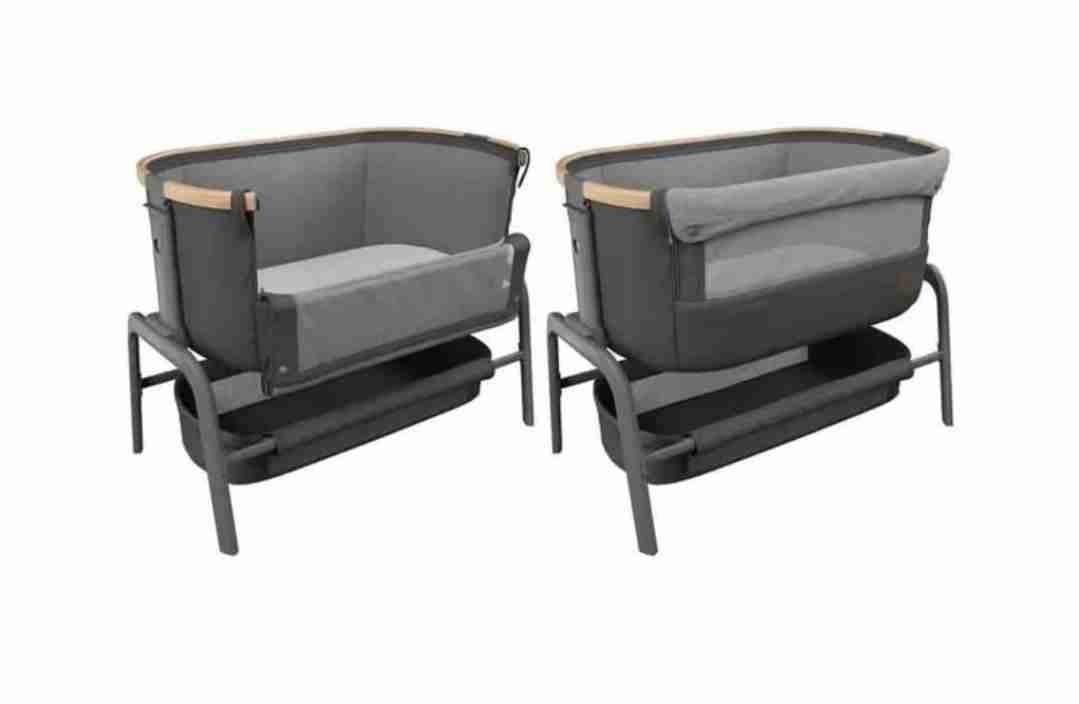 Cuna colecho gris moderna - miniatura 2