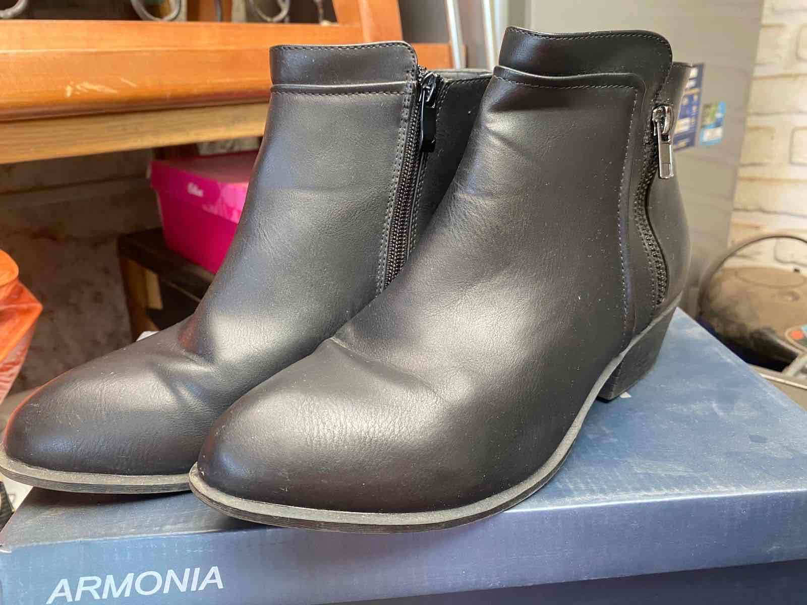 Botines negros de cuero - miniatura 3