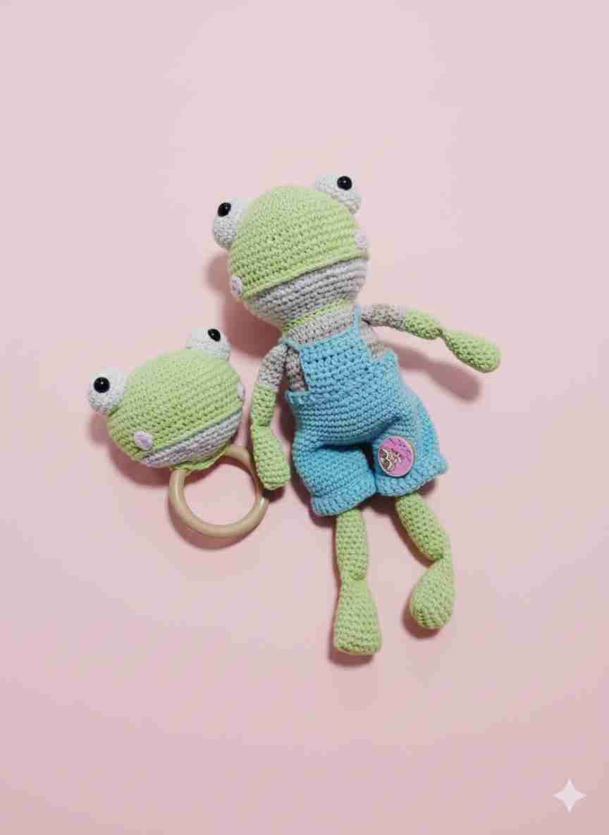 Muñeca de crochet hecha a mano y para bebés - miniatura 5