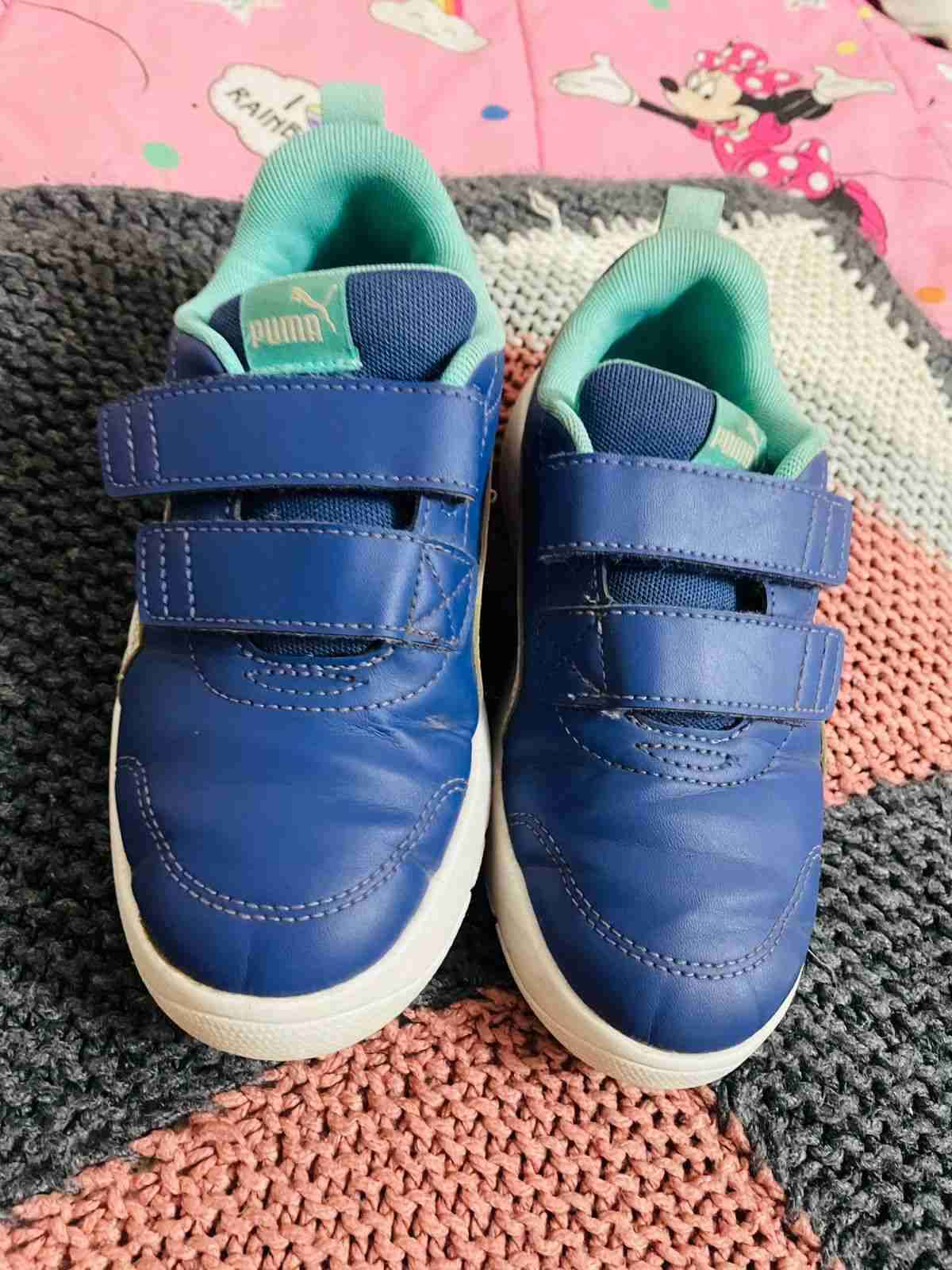 Zapatillas velcro azul niño talla 32 - 3