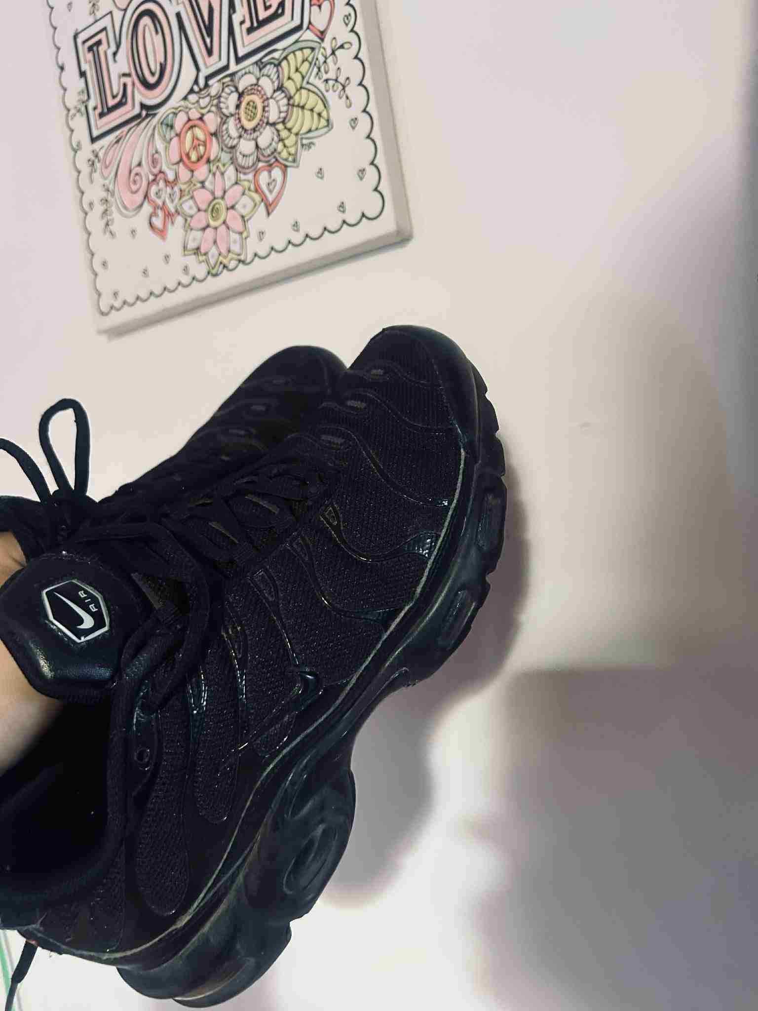 Zapatillas nike deportivas negras 25cm - miniatura 2