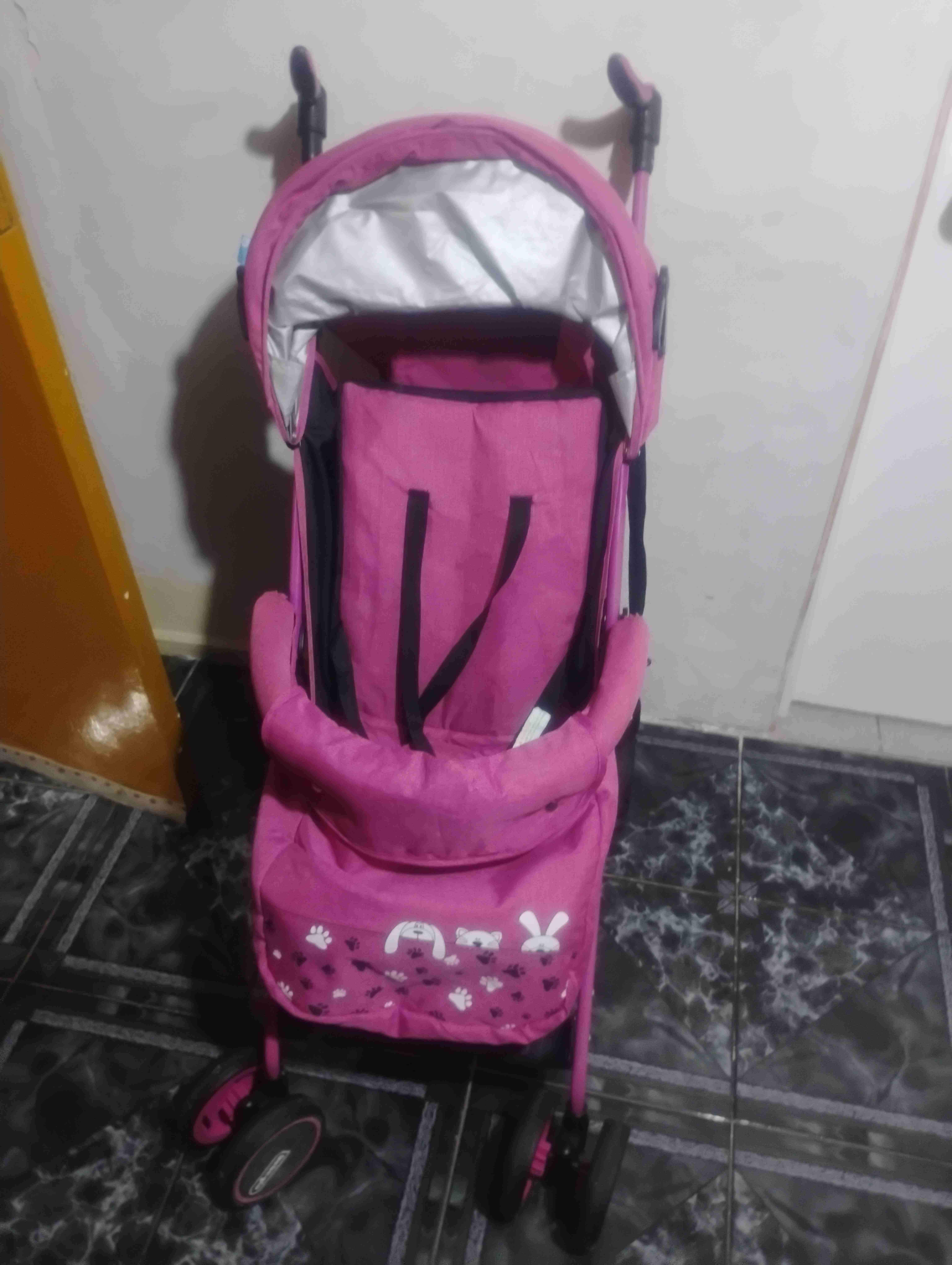 Coche de bebé rosa bebiglo