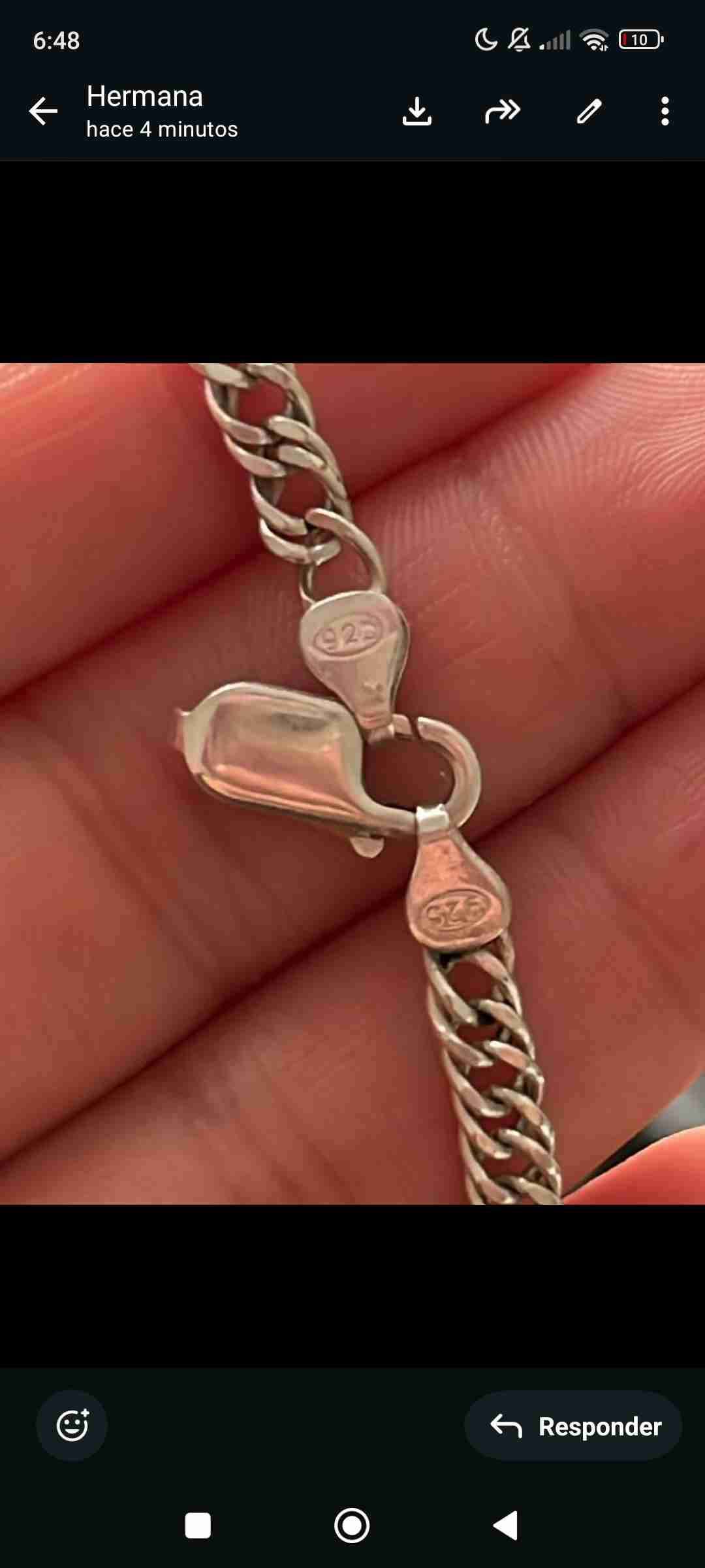 Collar de plata elegante - miniatura 3