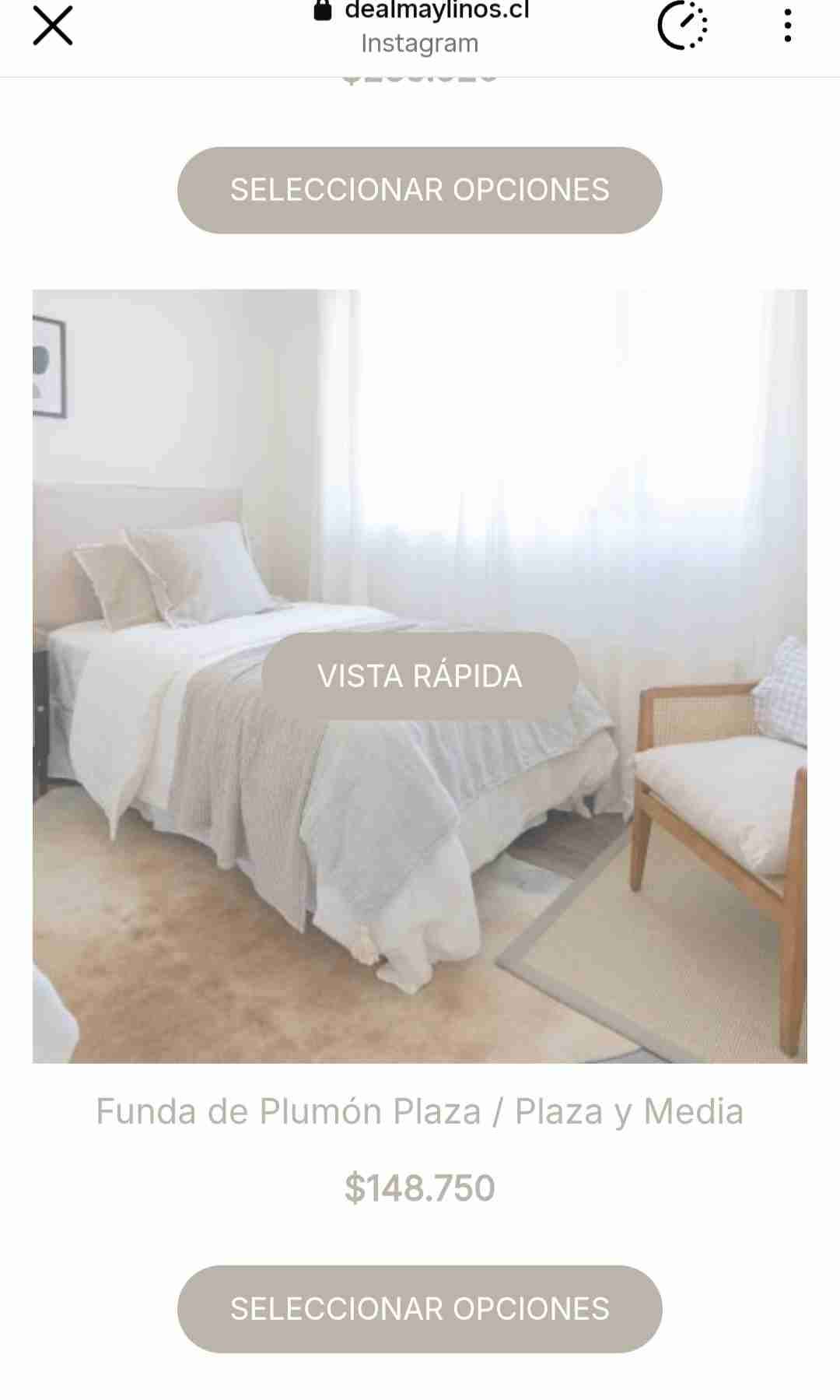 Funda de plumón para cama