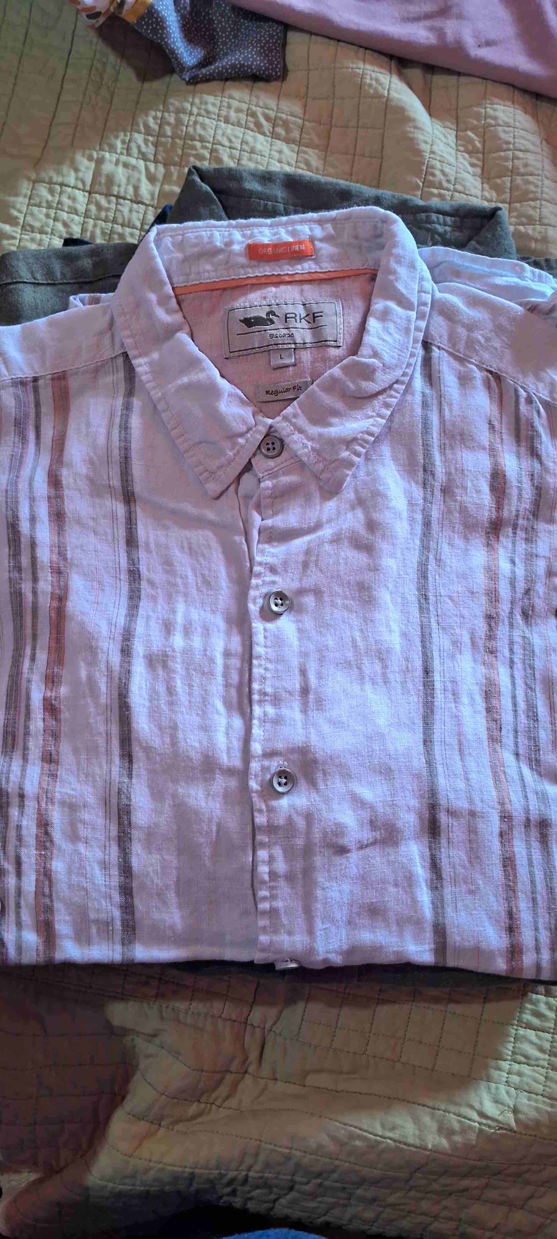 Camisa azul de lino - miniatura 2