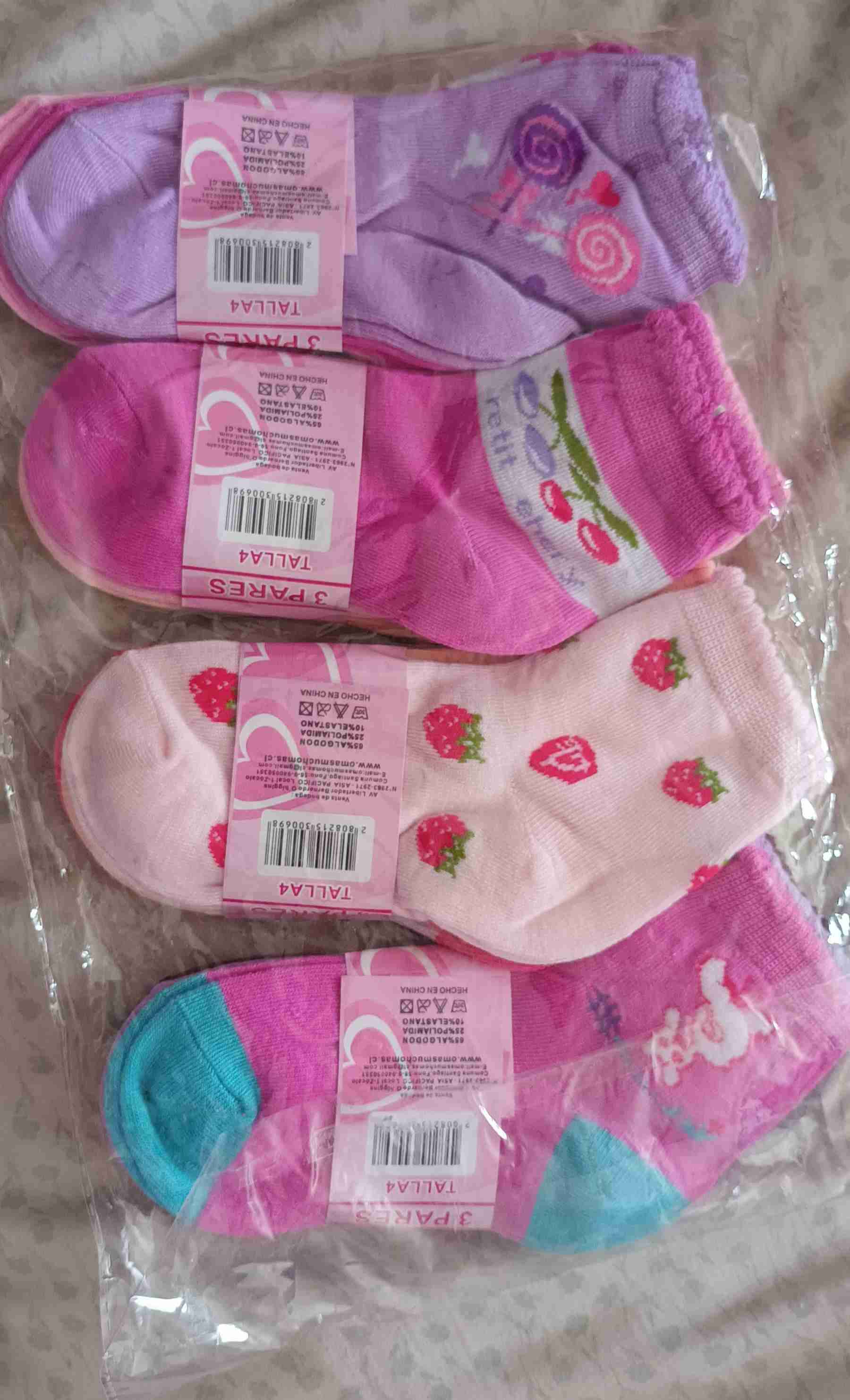 Docena de calcetines talla 4 años