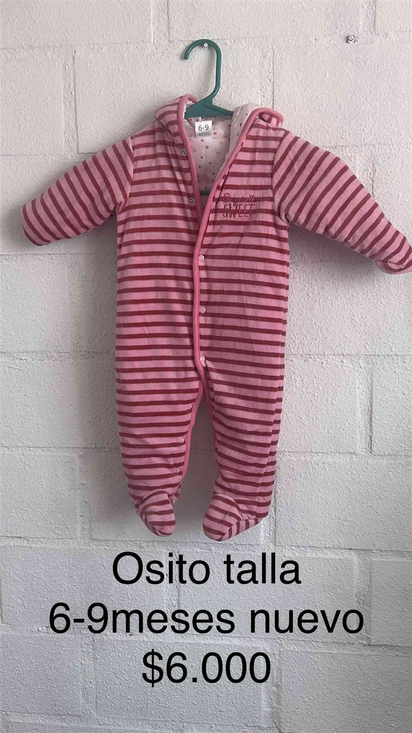 Osito rayado talla 6-9 meses