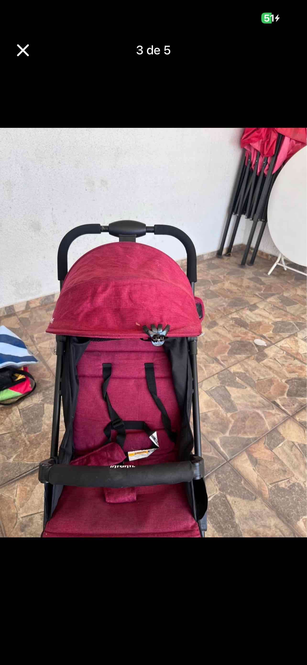 Coche de bebé Infanti rojo - miniatura 3