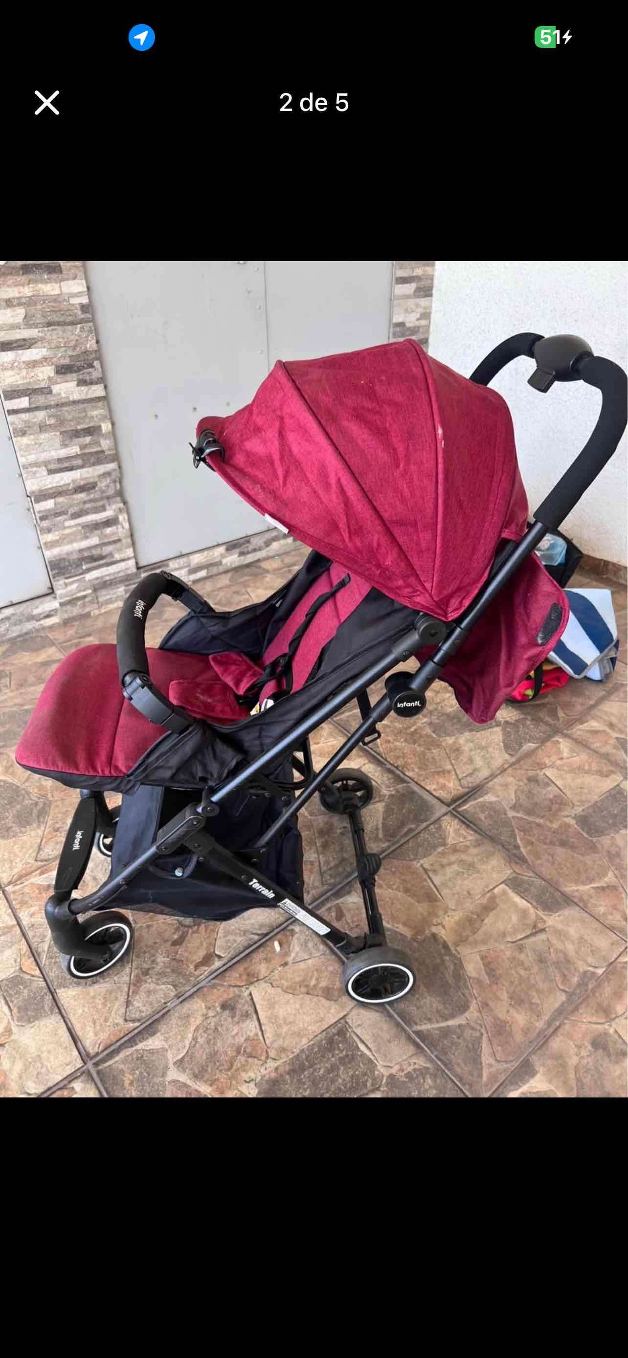 Coche de bebé Infanti rojo - miniatura 4