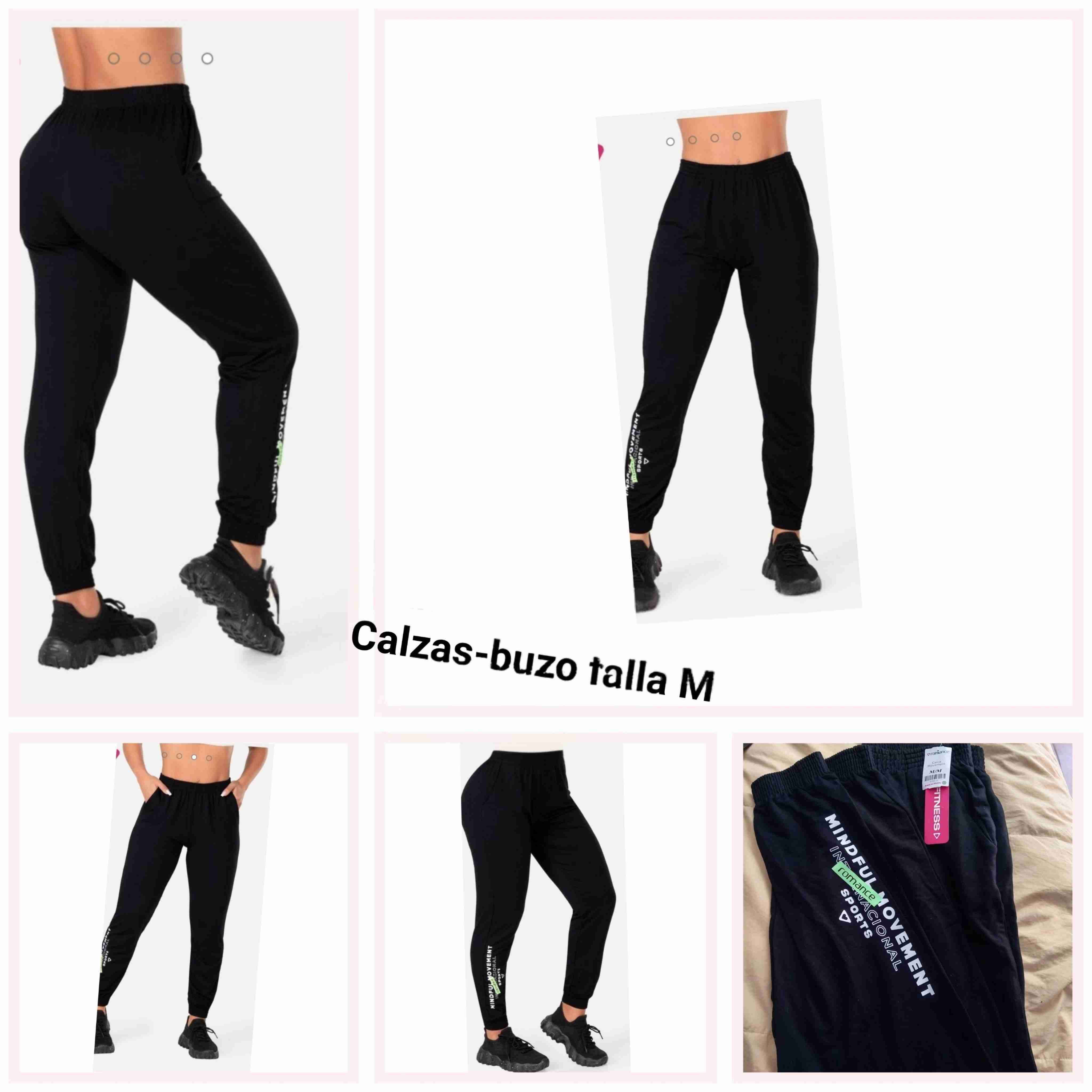 Calzas buzo negras talla M