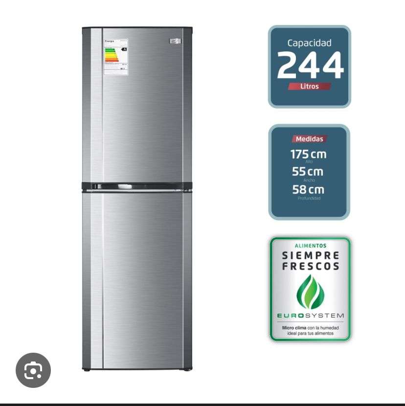 Refrigerador acero inoxidable 244L, FENSA 3100