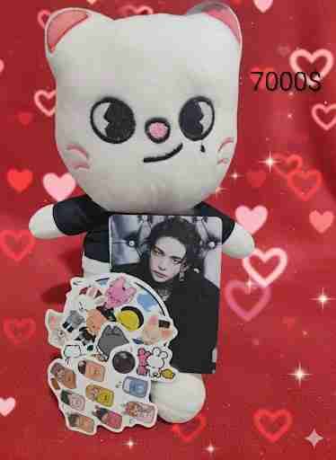 Peluchito con stickers kawaii - 4