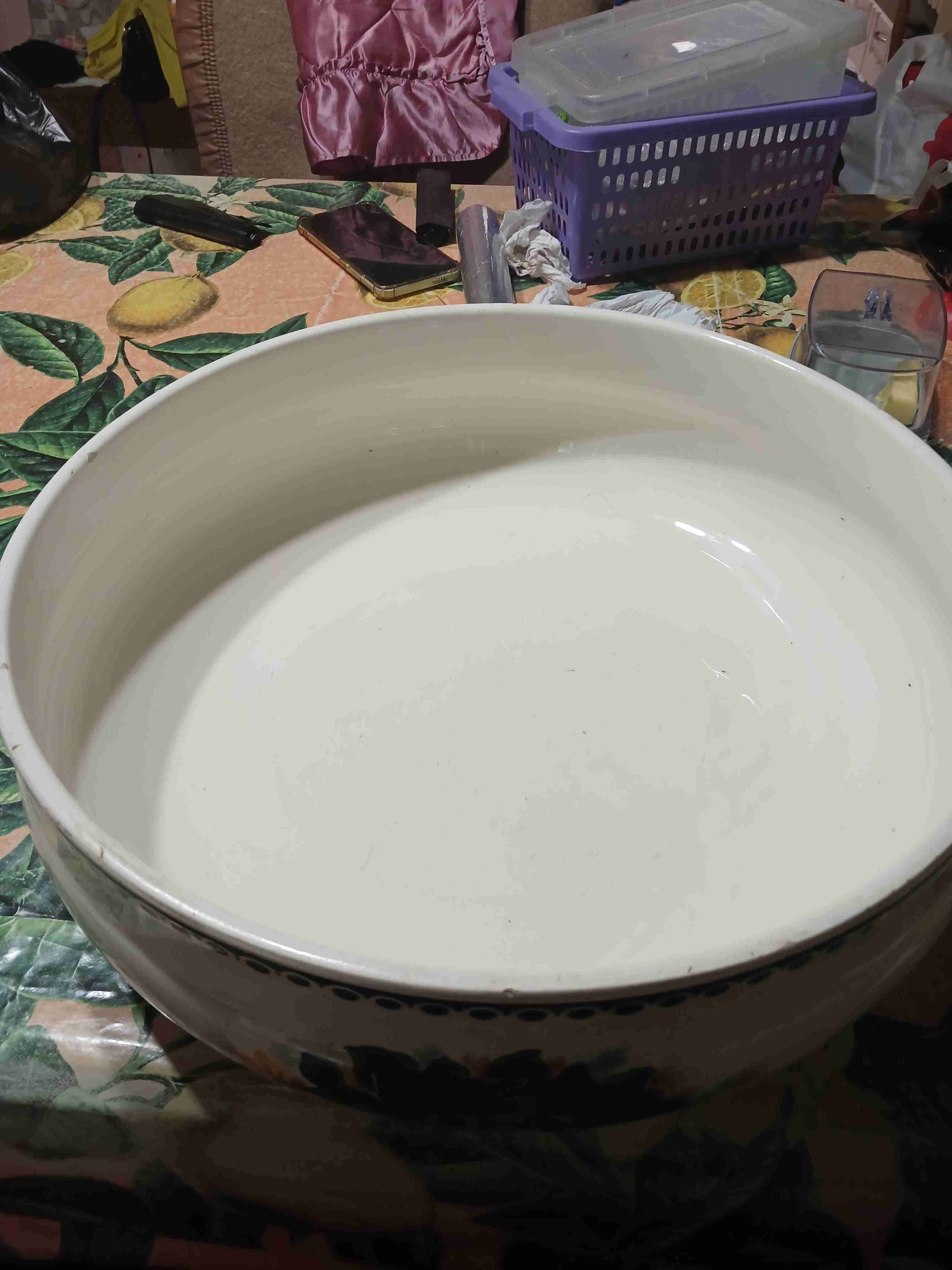 Fuente cerámica decorativa floral - miniatura 4