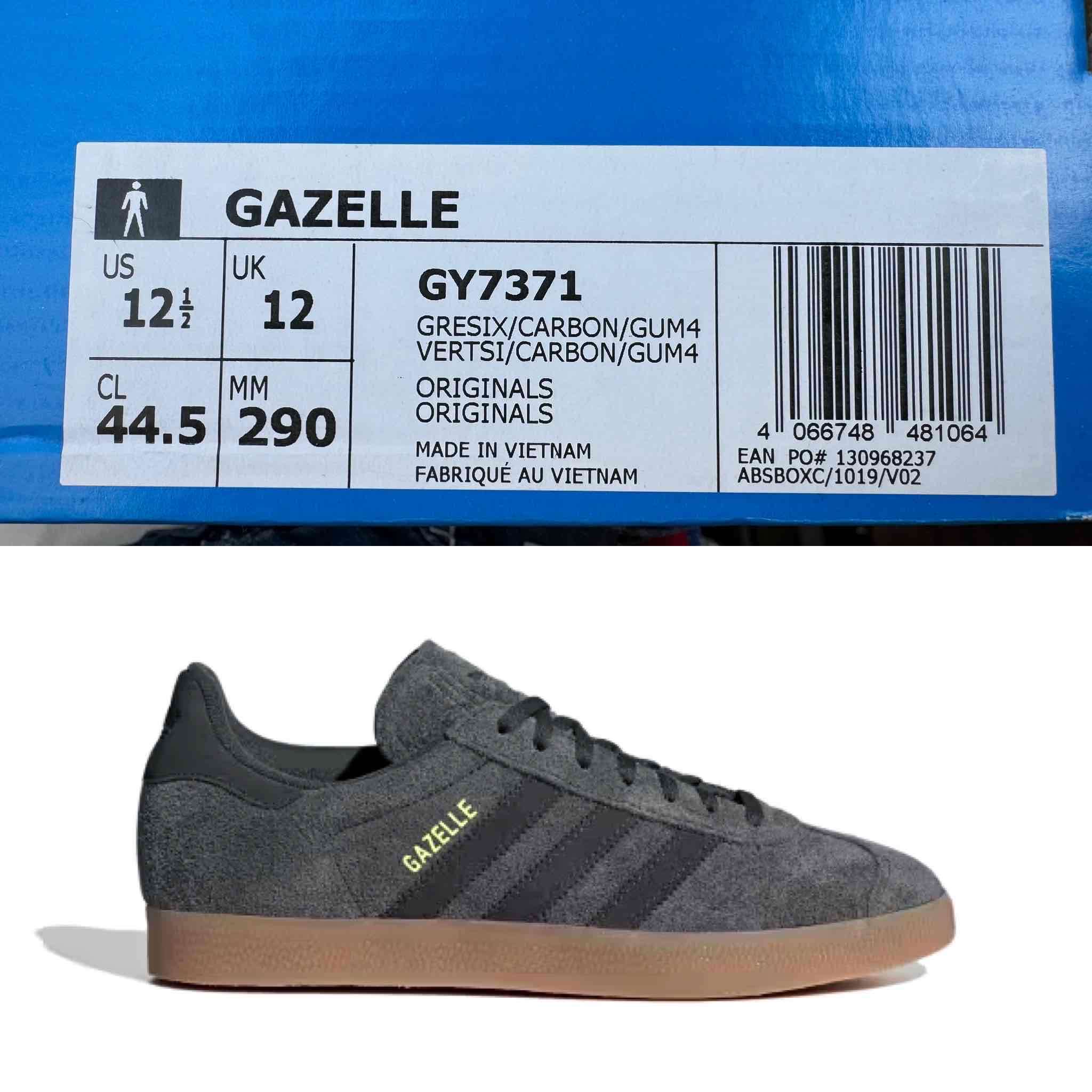Zapatillas Adidas Gazelle Gris Talla 44.5