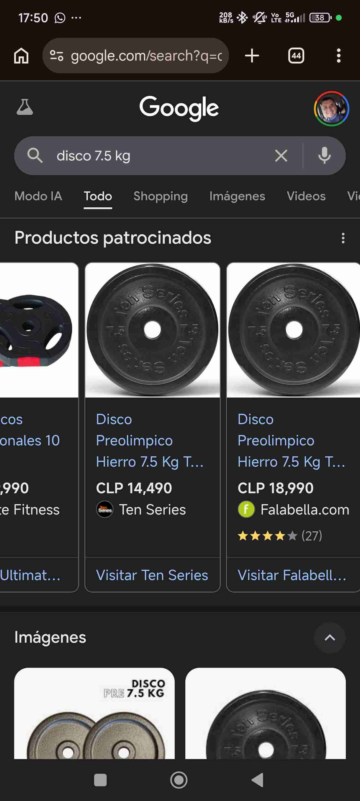 Discos de pesas 15kg Max Sport - miniatura 4