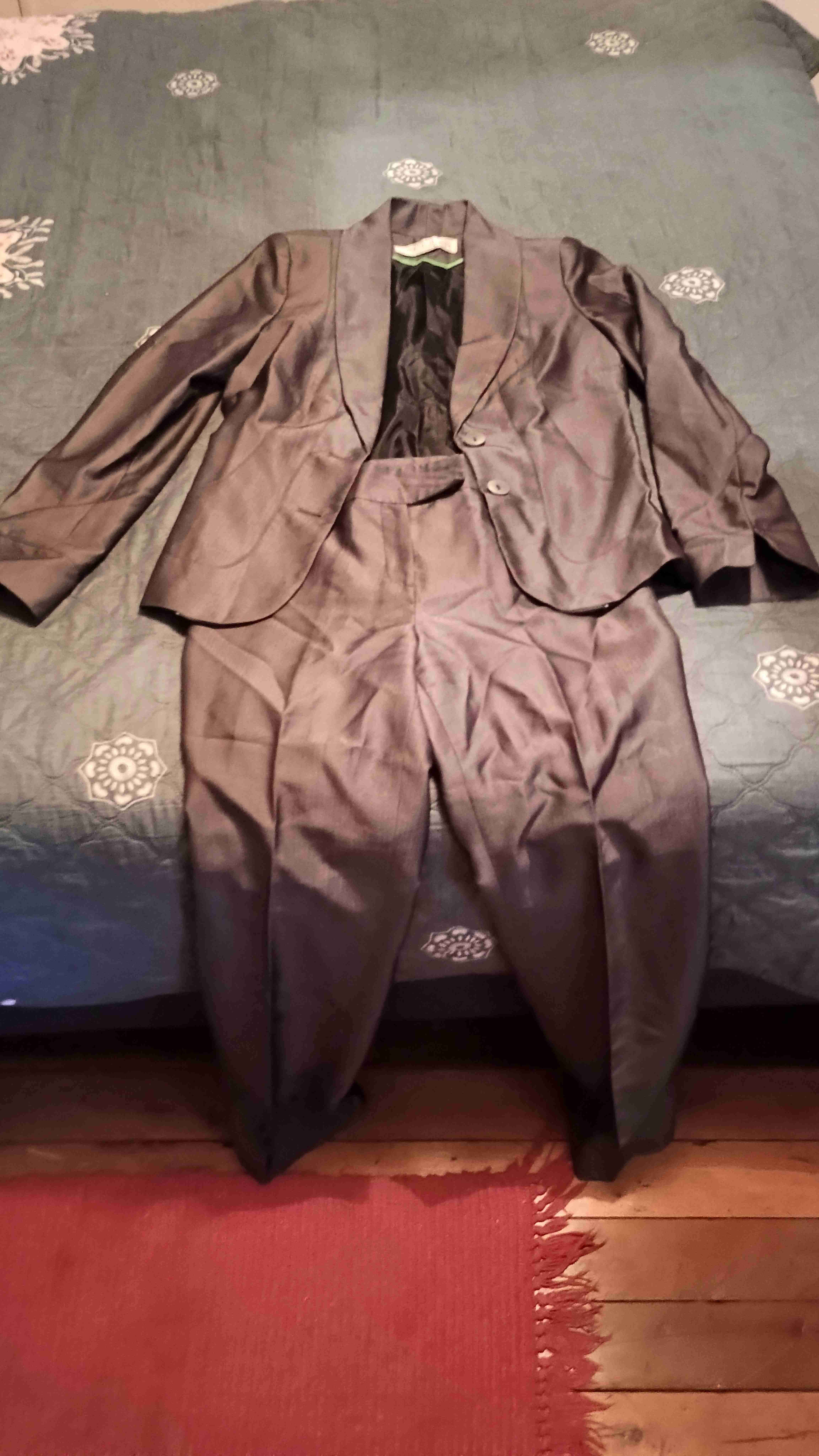 Traje formal gris con blazer - miniatura 2