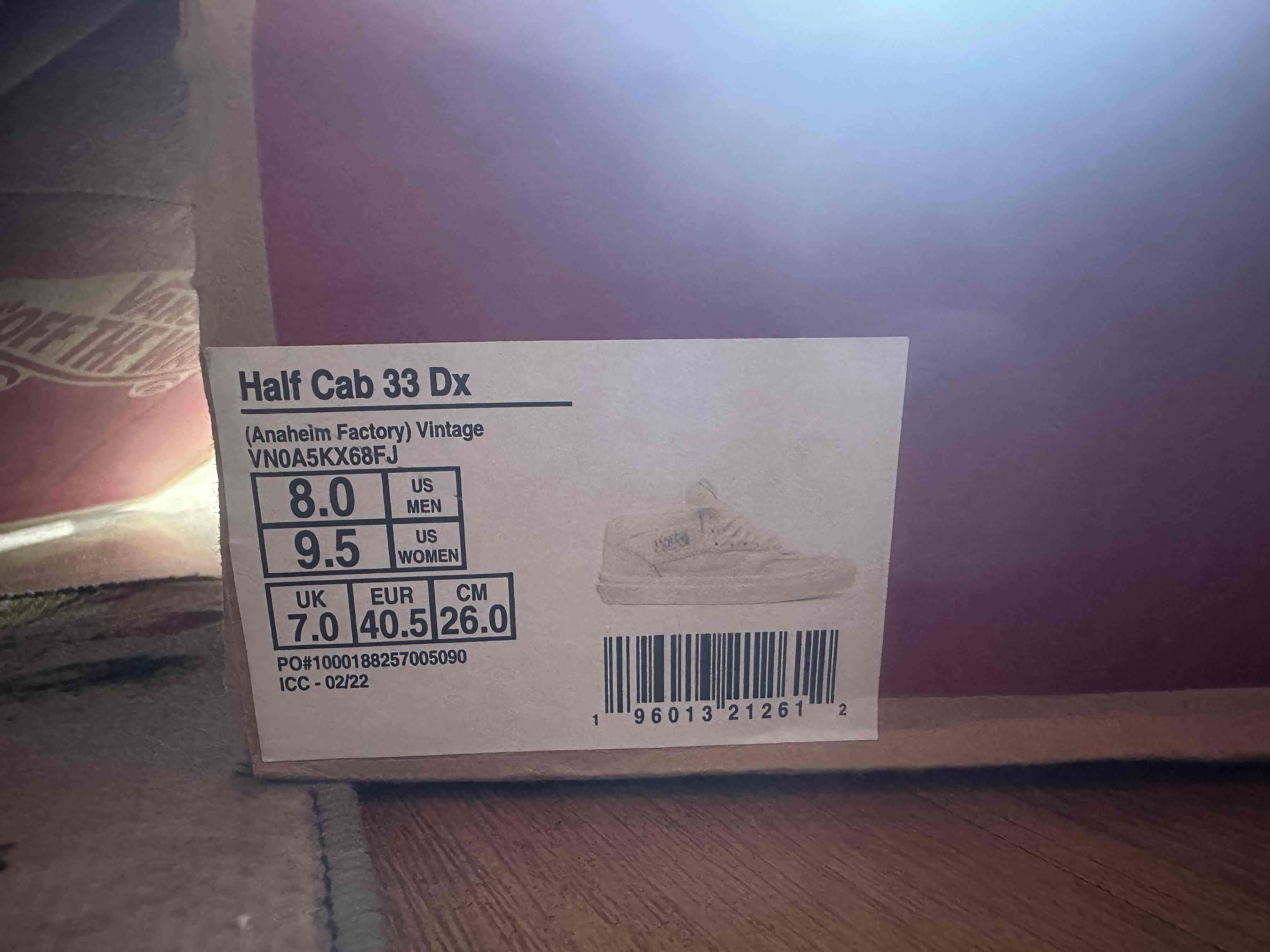 Zapatillas Half Cab 33 Dx vintage