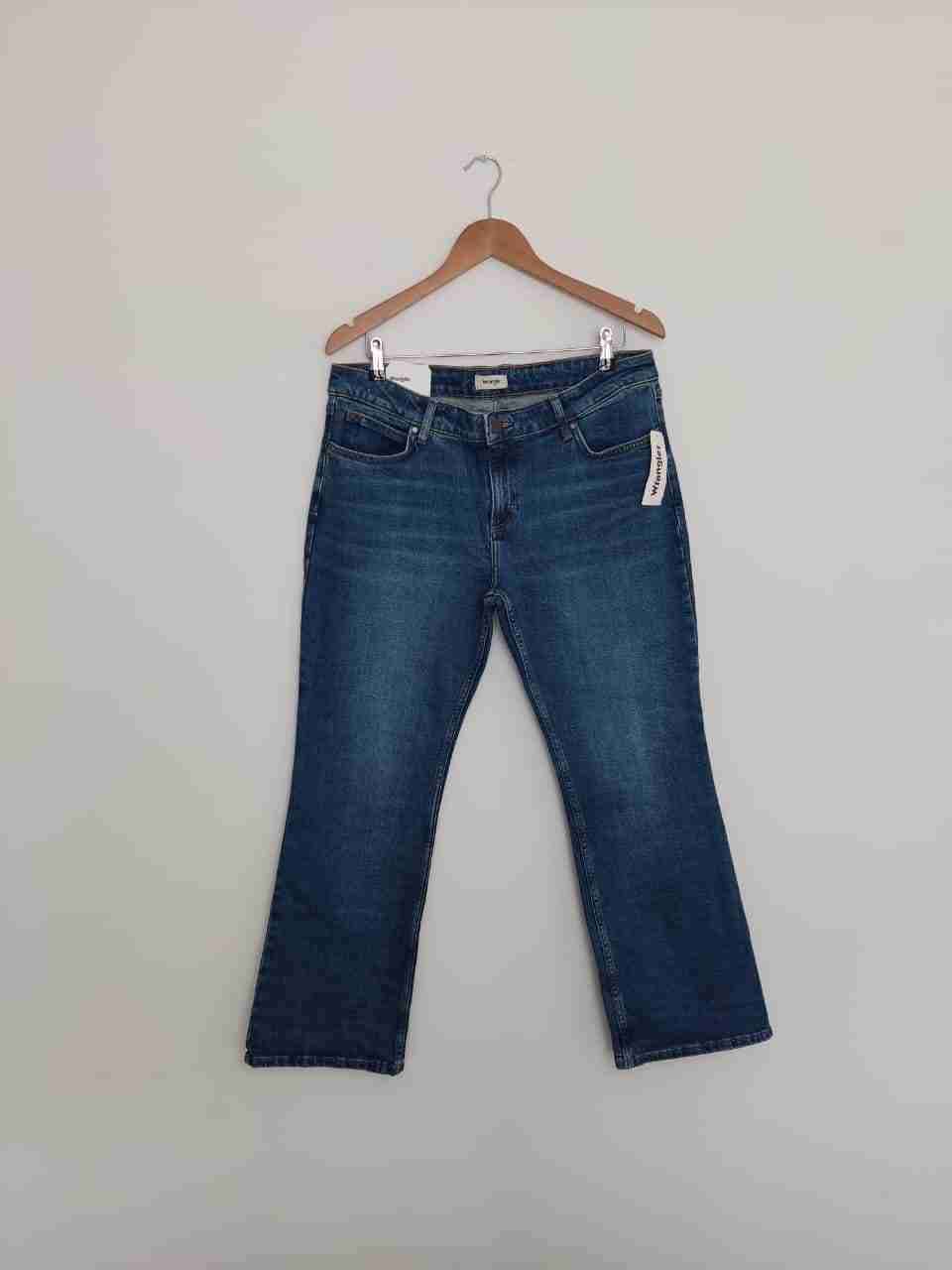 Jeans azul oscuro wrangler mujer talla 44