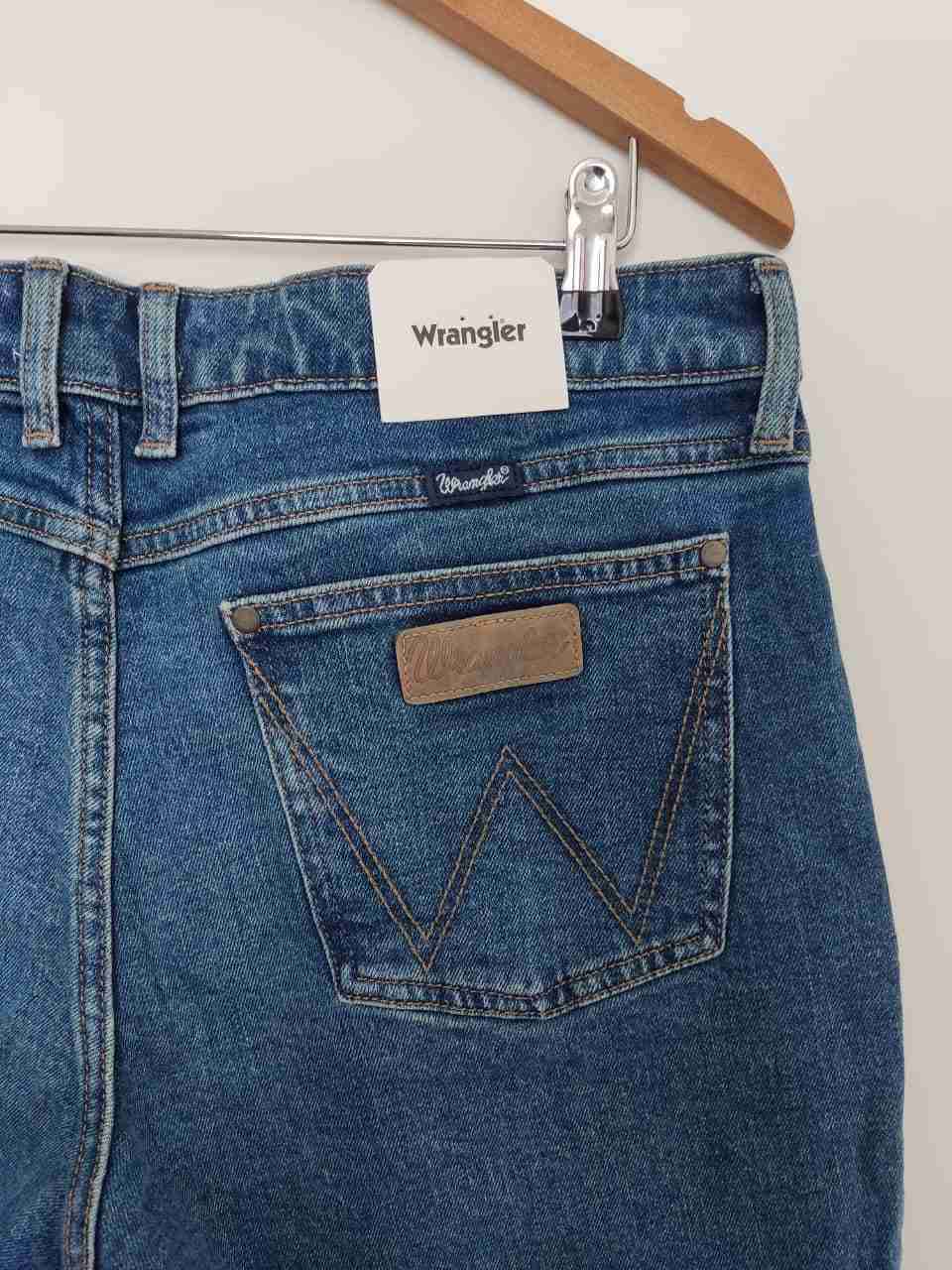 Jeans azul oscuro wrangler mujer talla 44 - miniatura 2