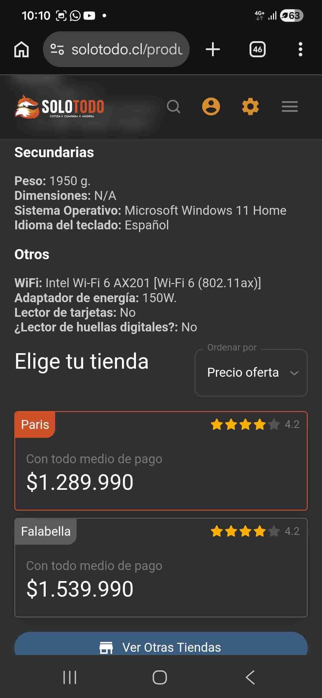 Laptop Asus Gaming V16 - miniatura 2