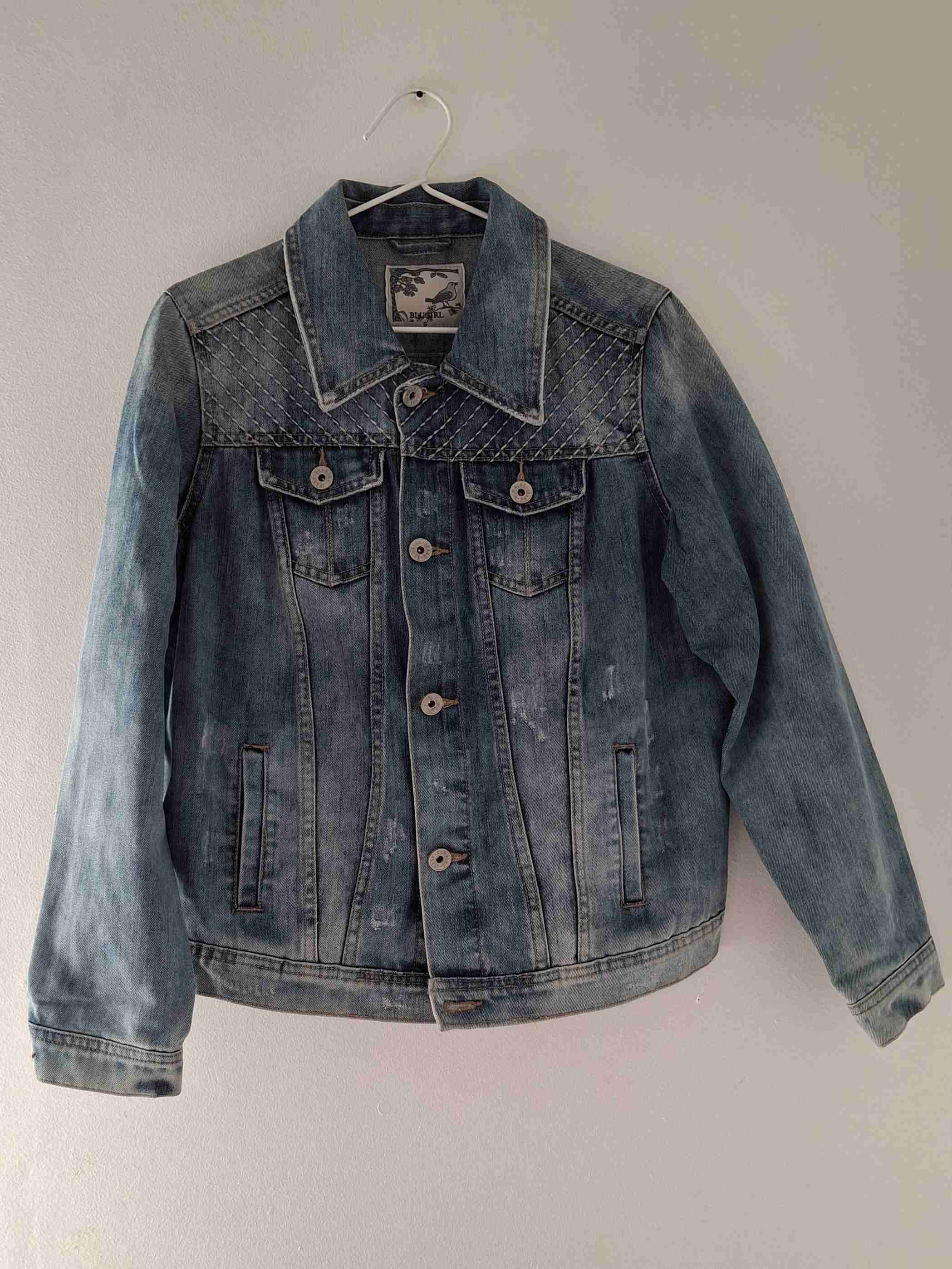 Chaqueta de mezclilla azul