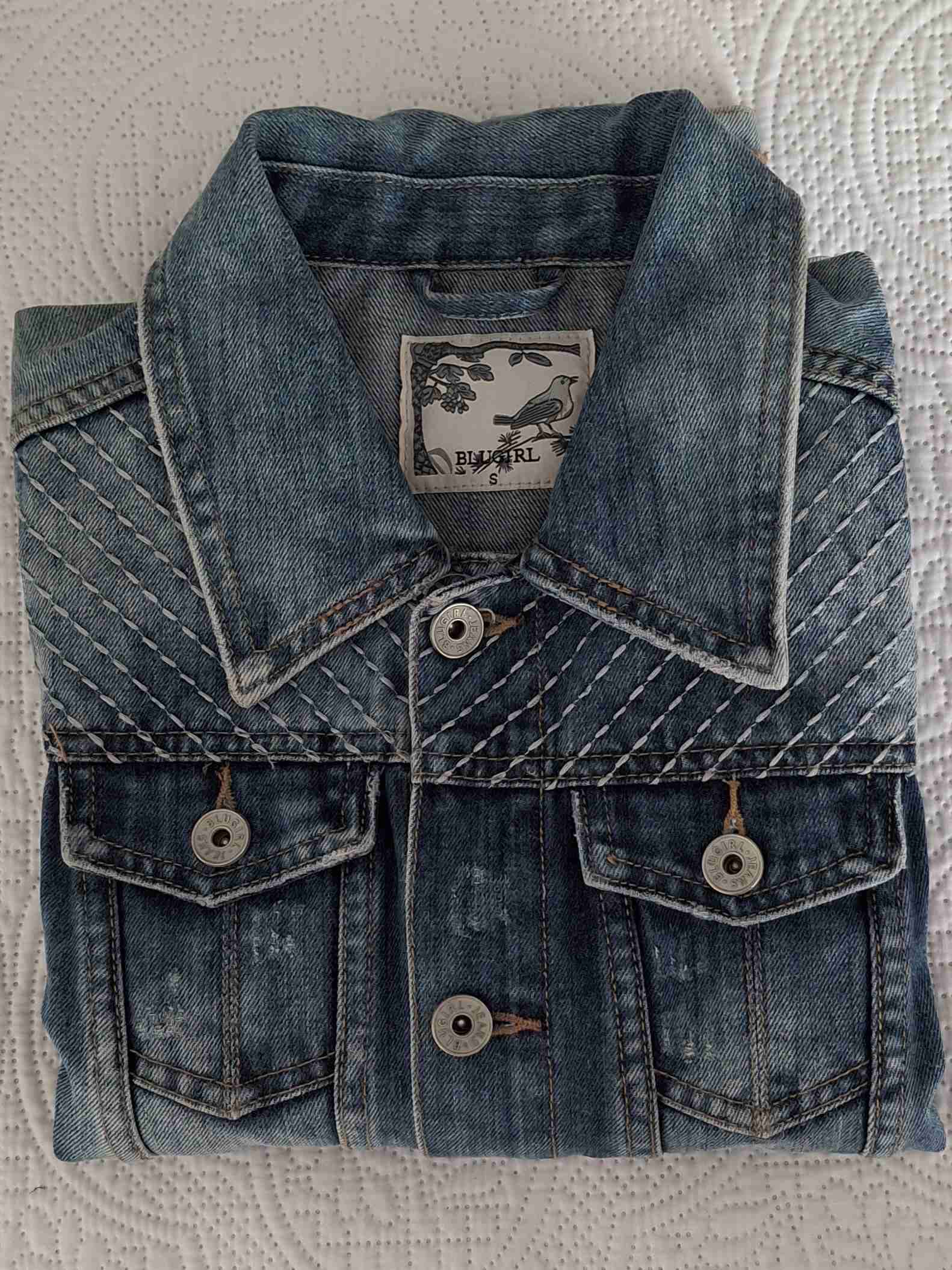 Chaqueta de mezclilla azul - miniatura 3