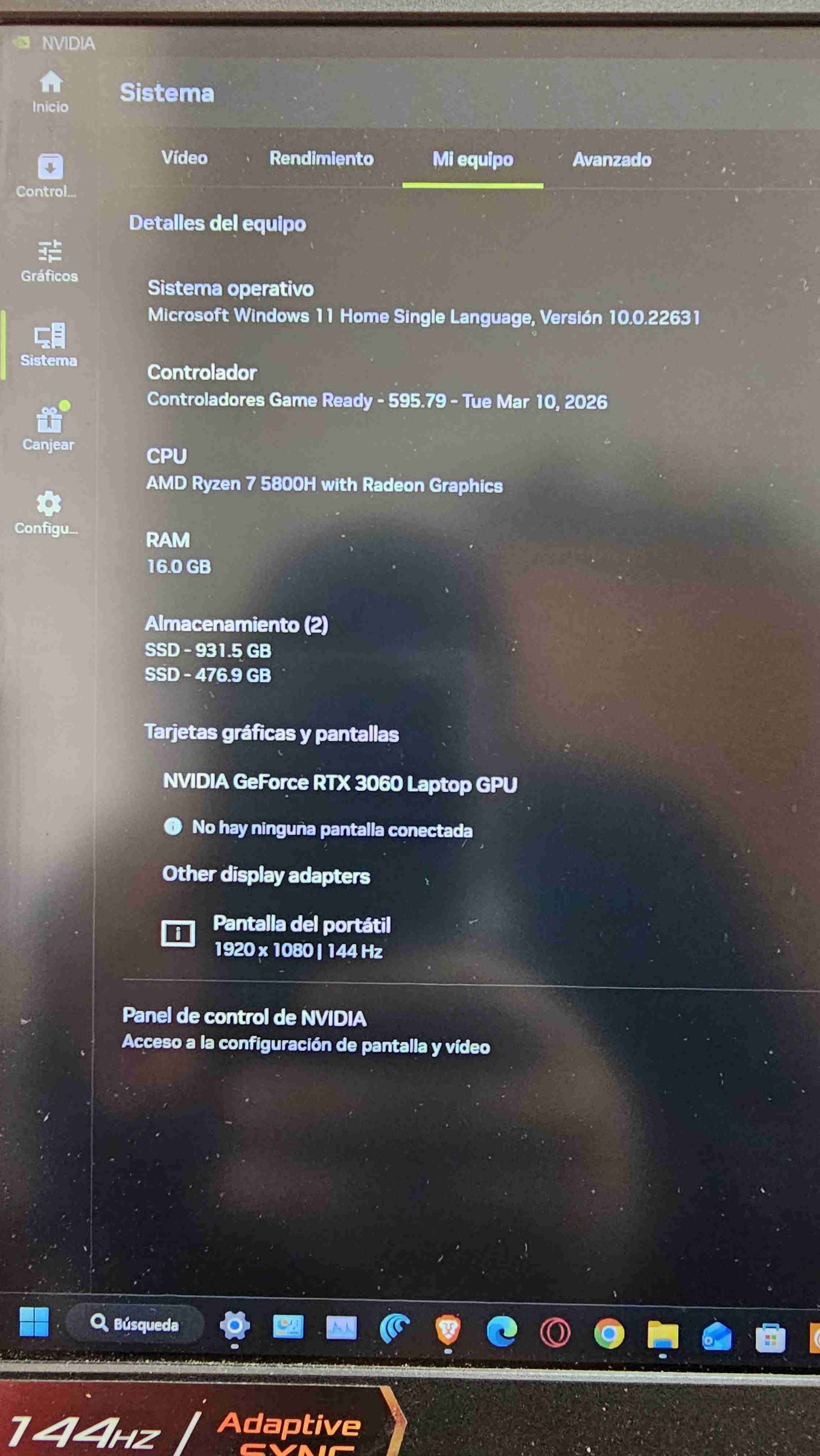 Laptop ASUS TUF Gaming A15 - miniatura 3