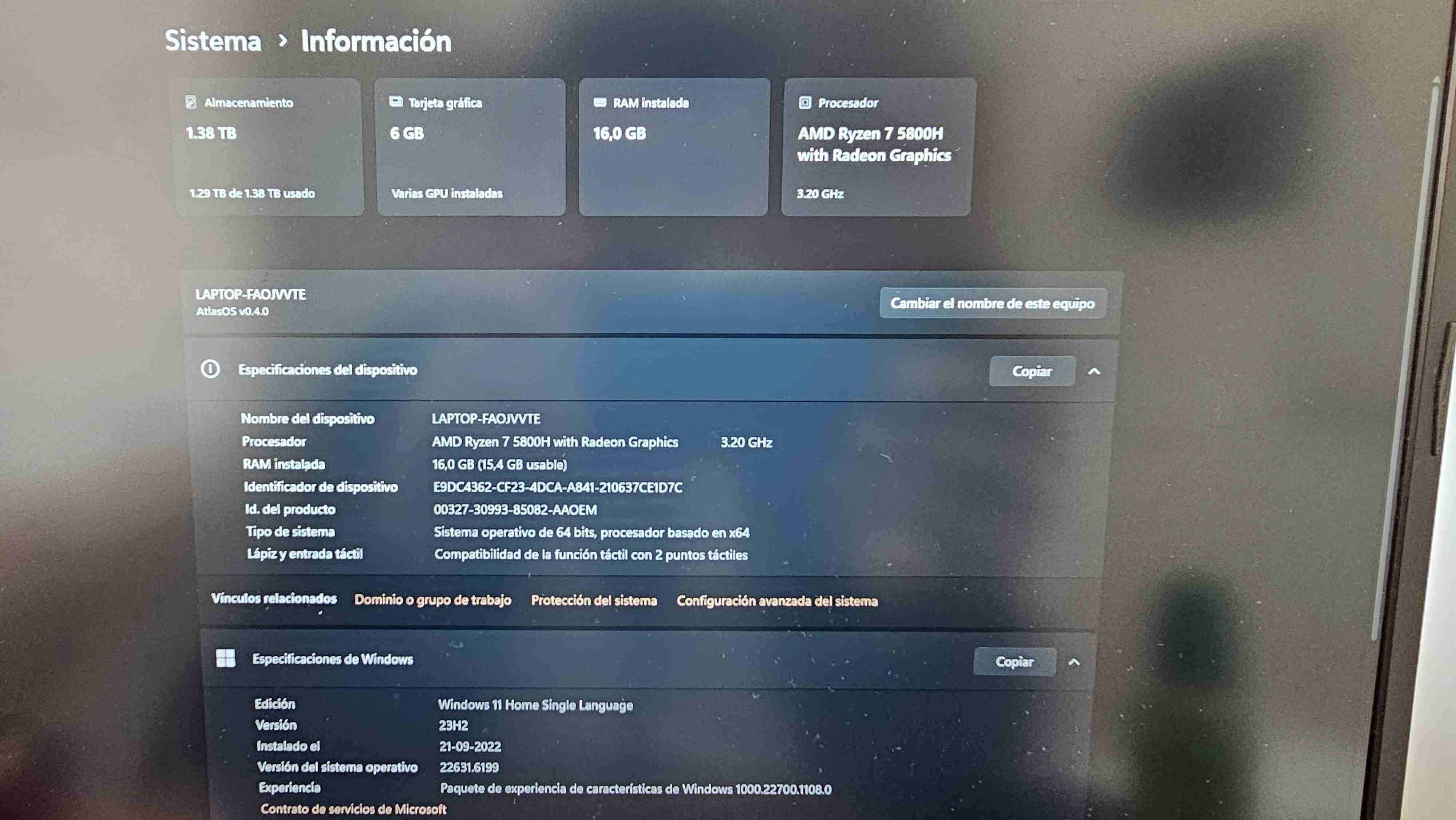 Laptop ASUS TUF Gaming A15 - miniatura 4