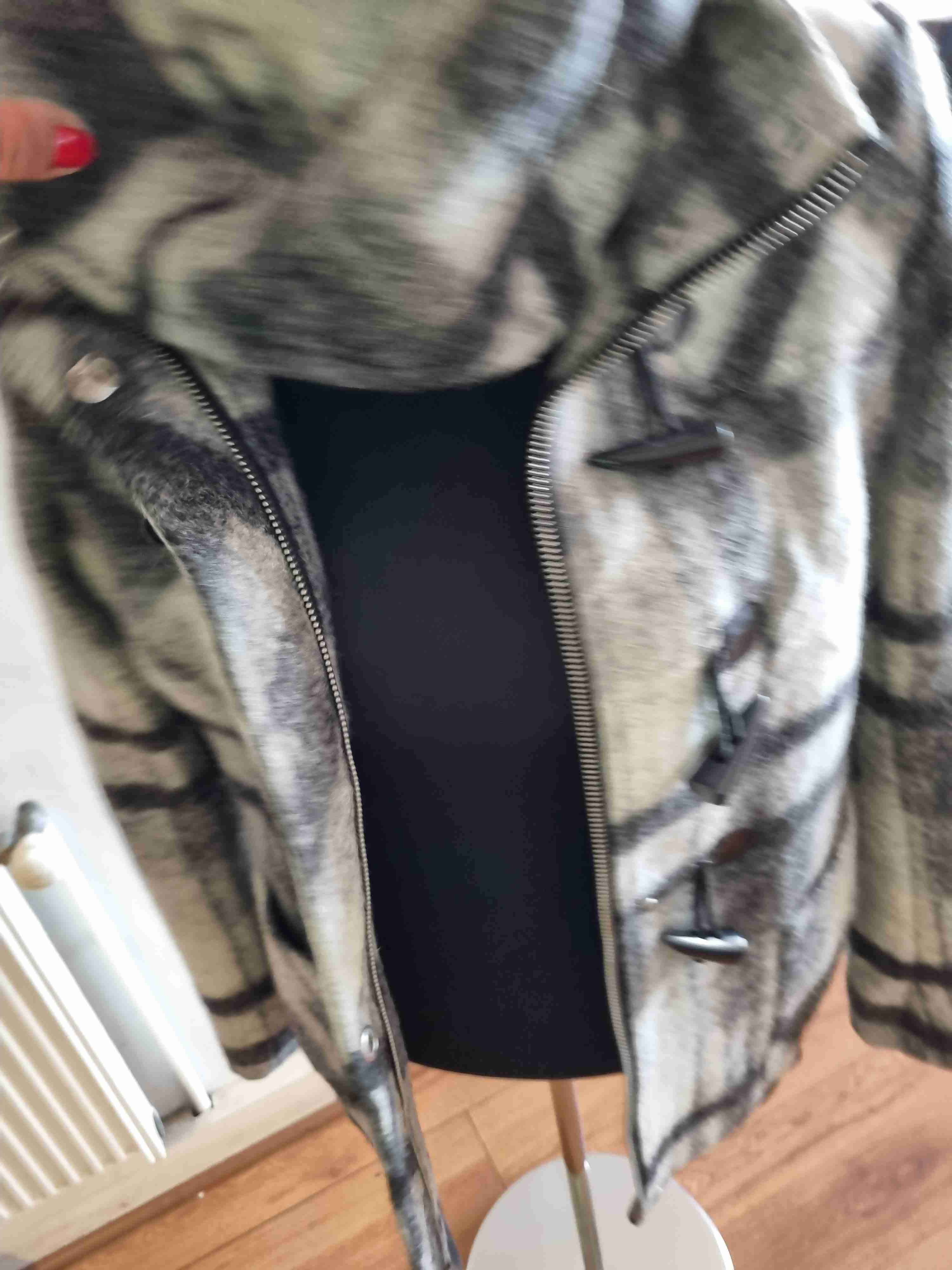 Abrigo Michael Kors lana con capucha de cuadros - miniatura 2