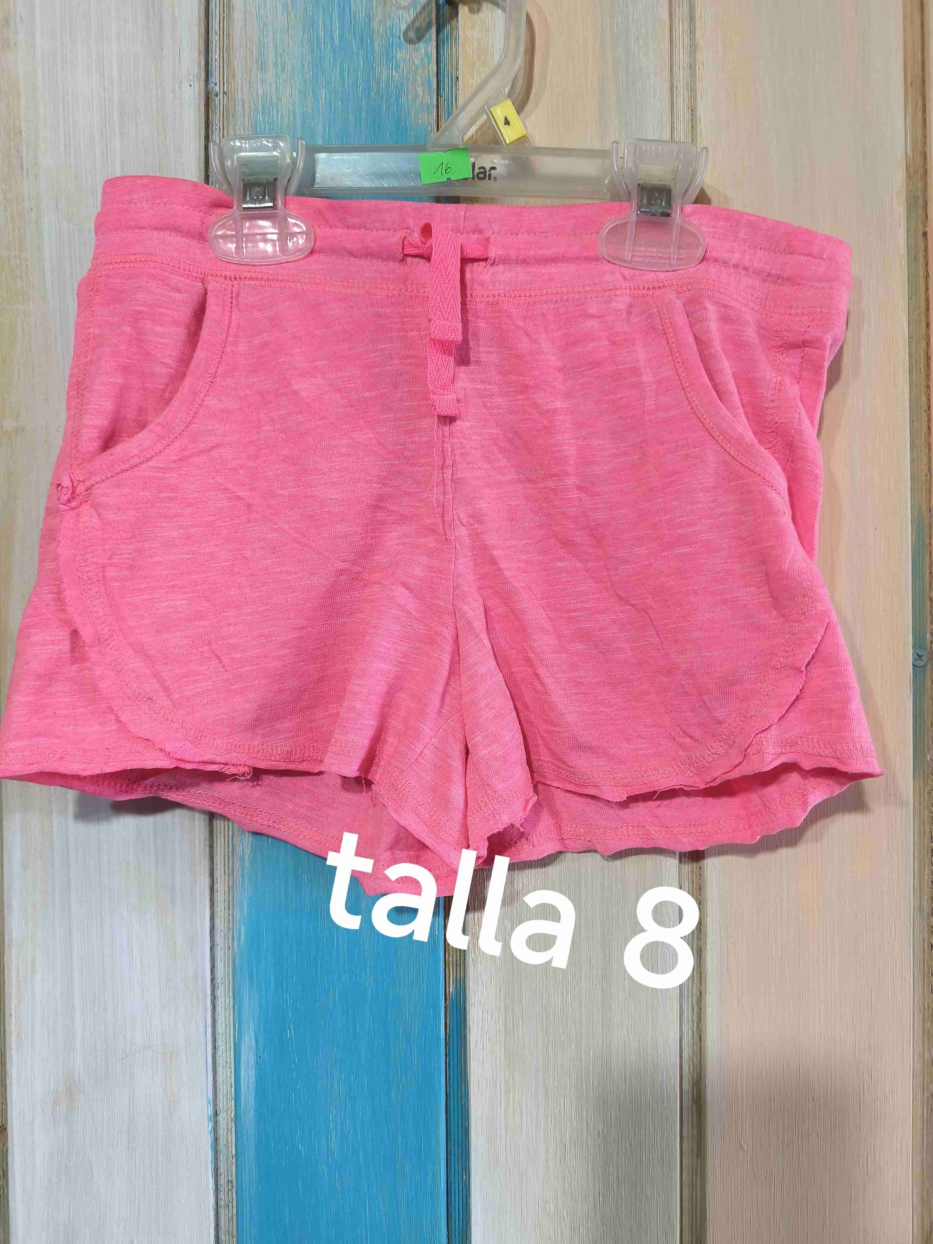 Shorts rosas talla 8