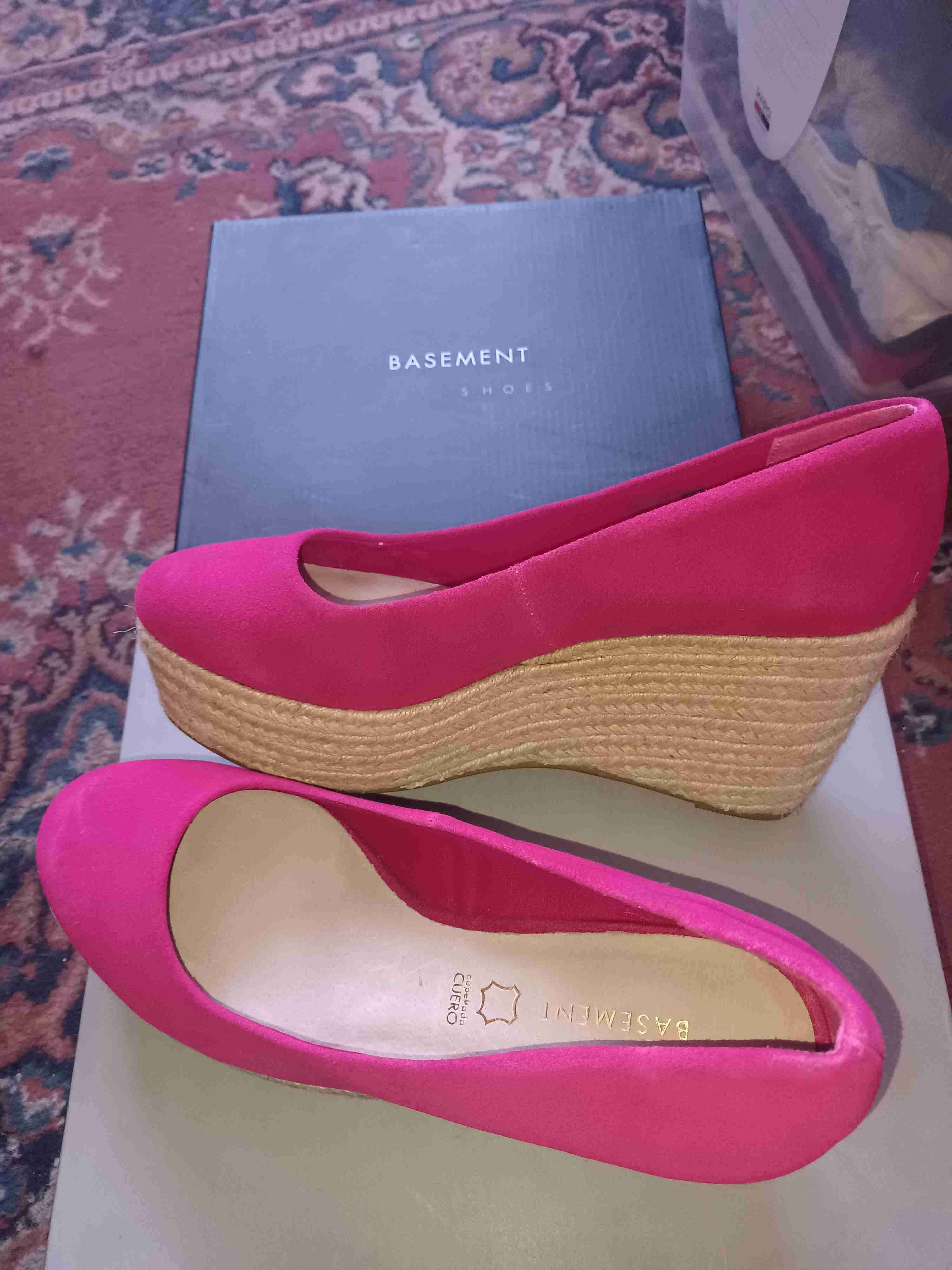 Zapatos plataforma rosados Basement