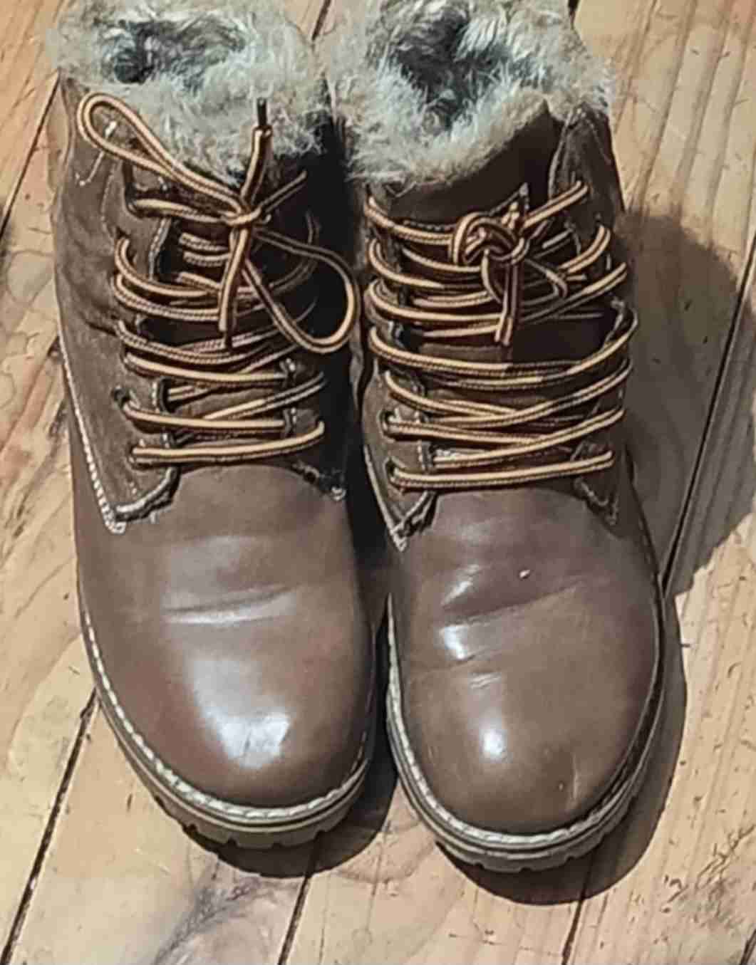 Botas de cuero con forro