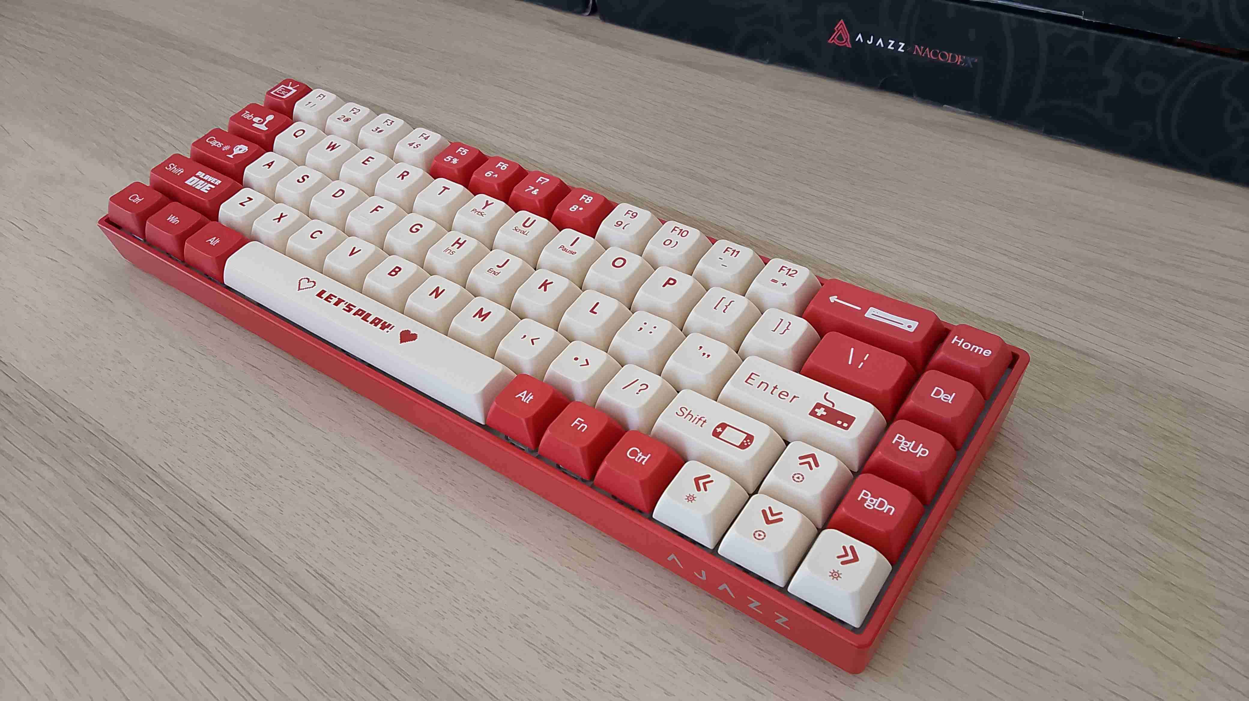 Teclado mecánico Ajazz ak680 RGB Switch blue