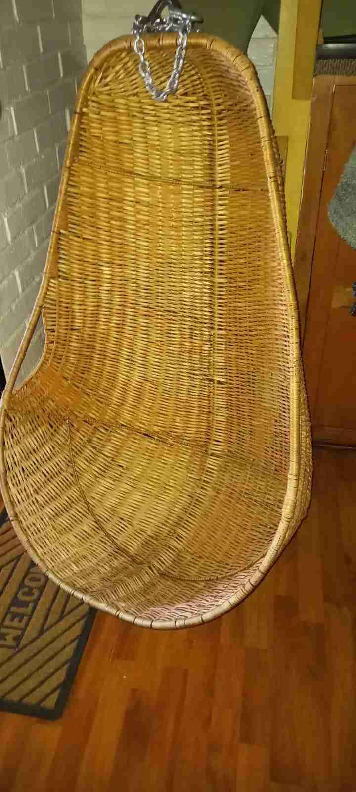 Silla colgante de mimbre - 2