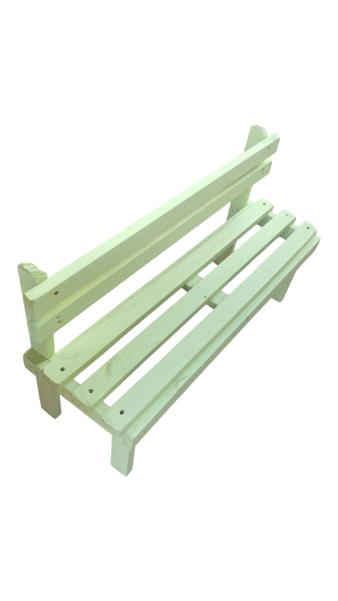 Banco de madera blanco