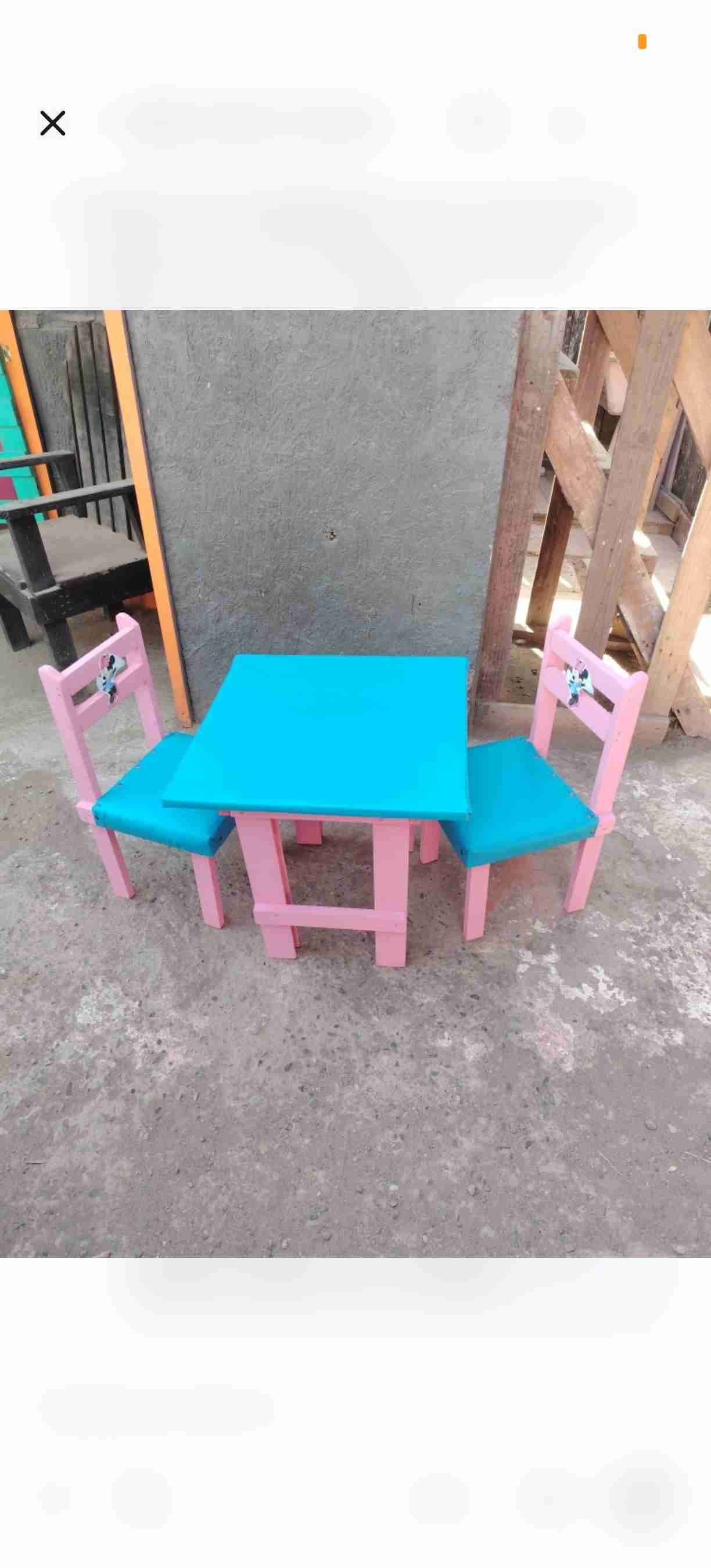 Conjunto mesa y sillas infantiles - miniatura 3