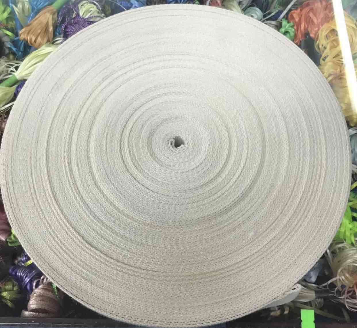 Rollo de cinta de mochila 100% algodón 50 mtrs