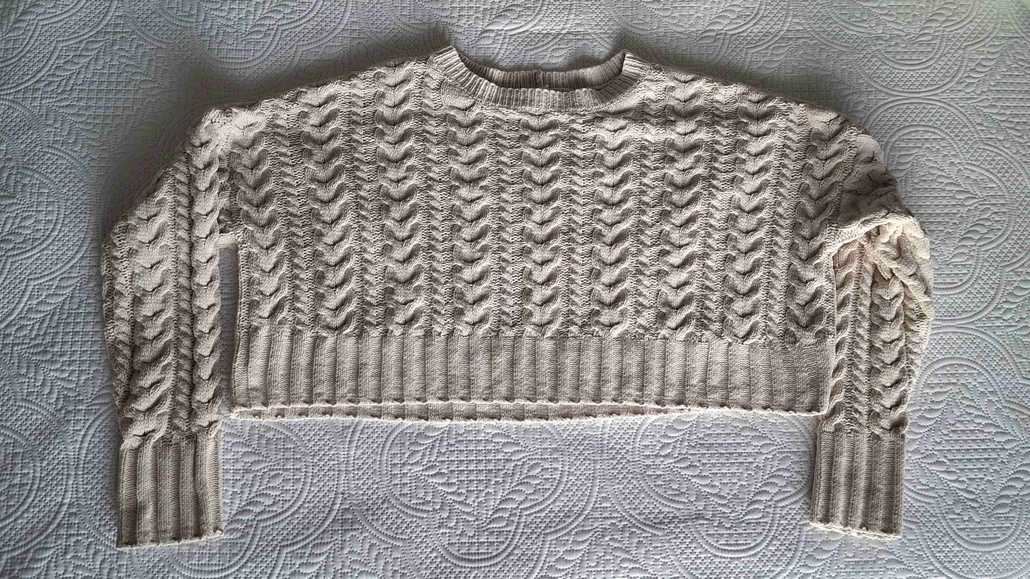 Suéter tejido beige - miniatura 4