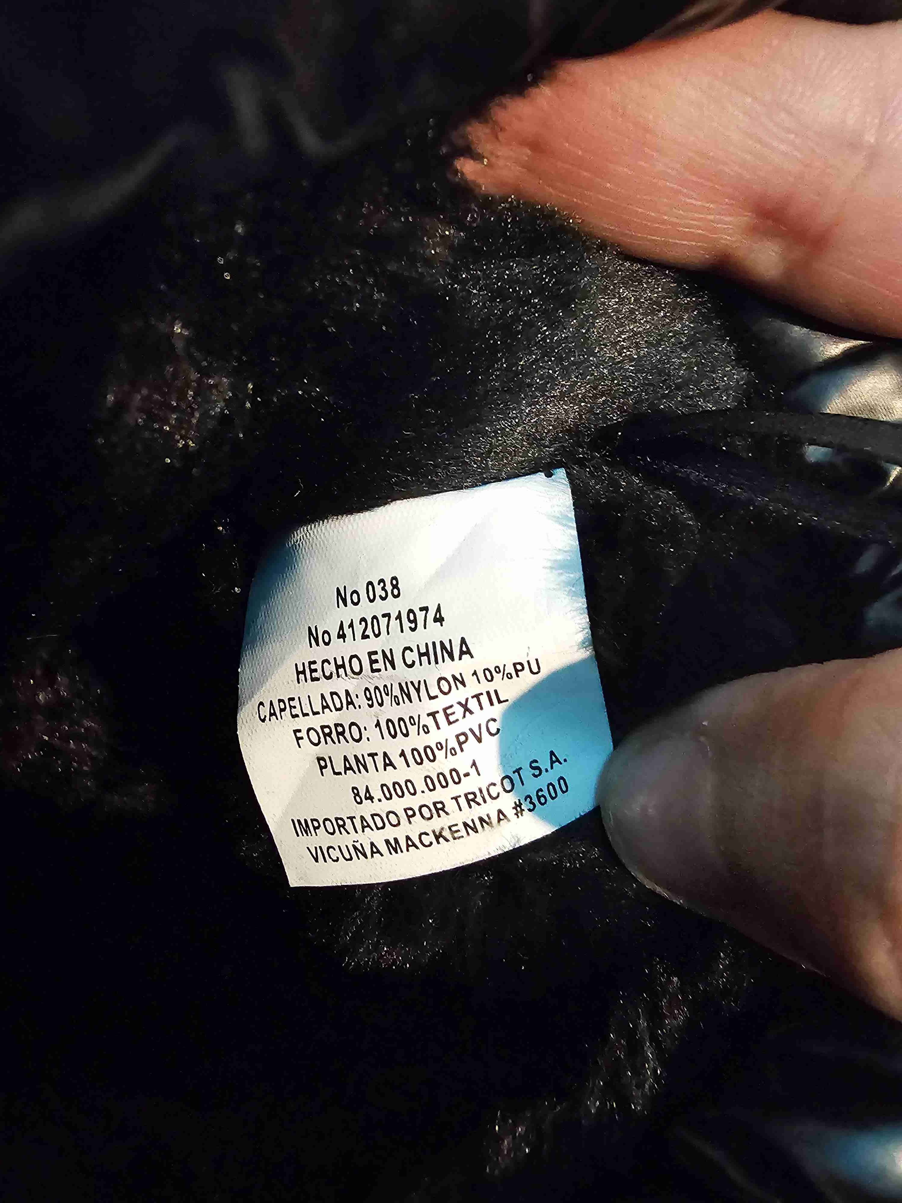 Botas acolchadas negras tricot - miniatura 3